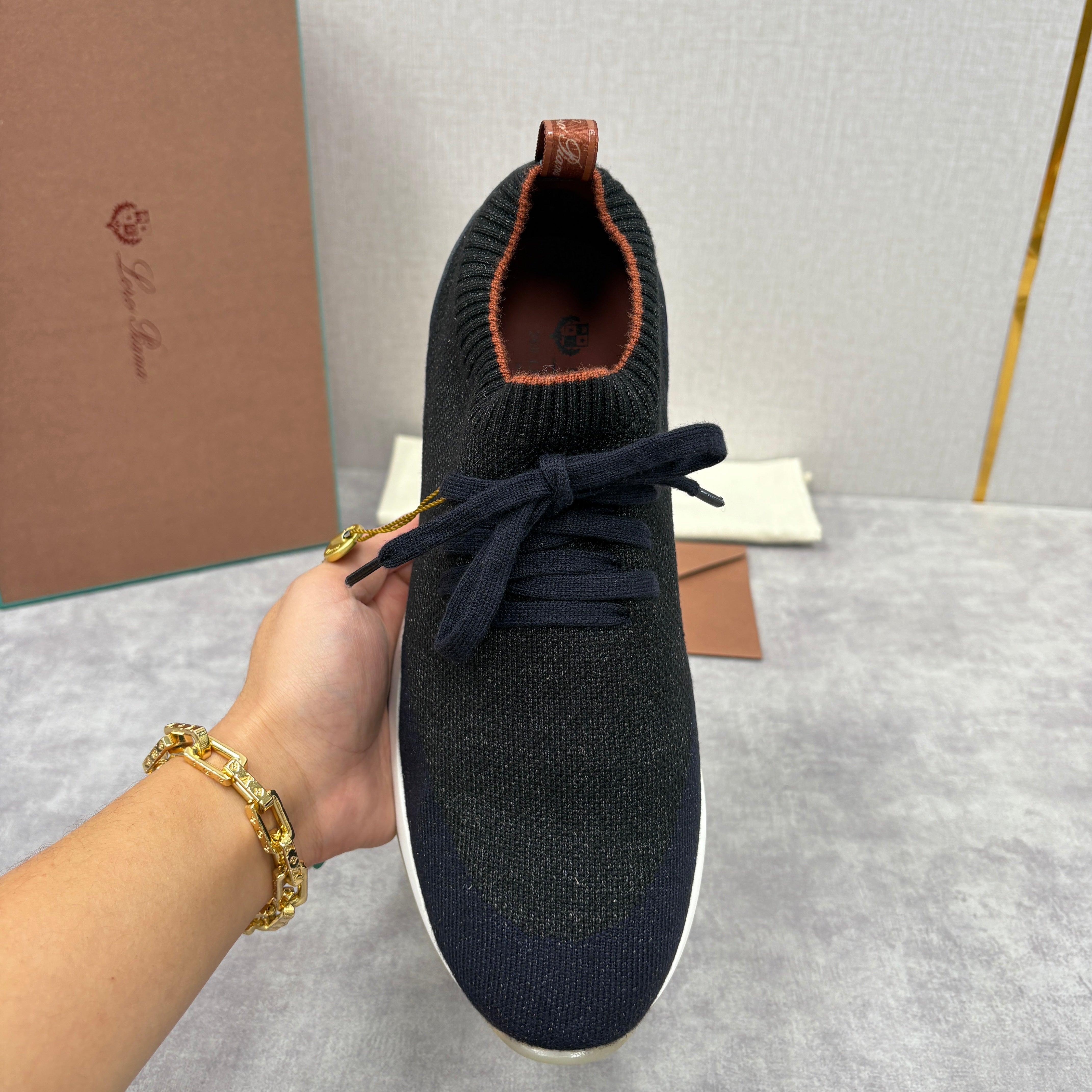 Brown, Blue Black and Grey Shoes - FashionHype.xyz