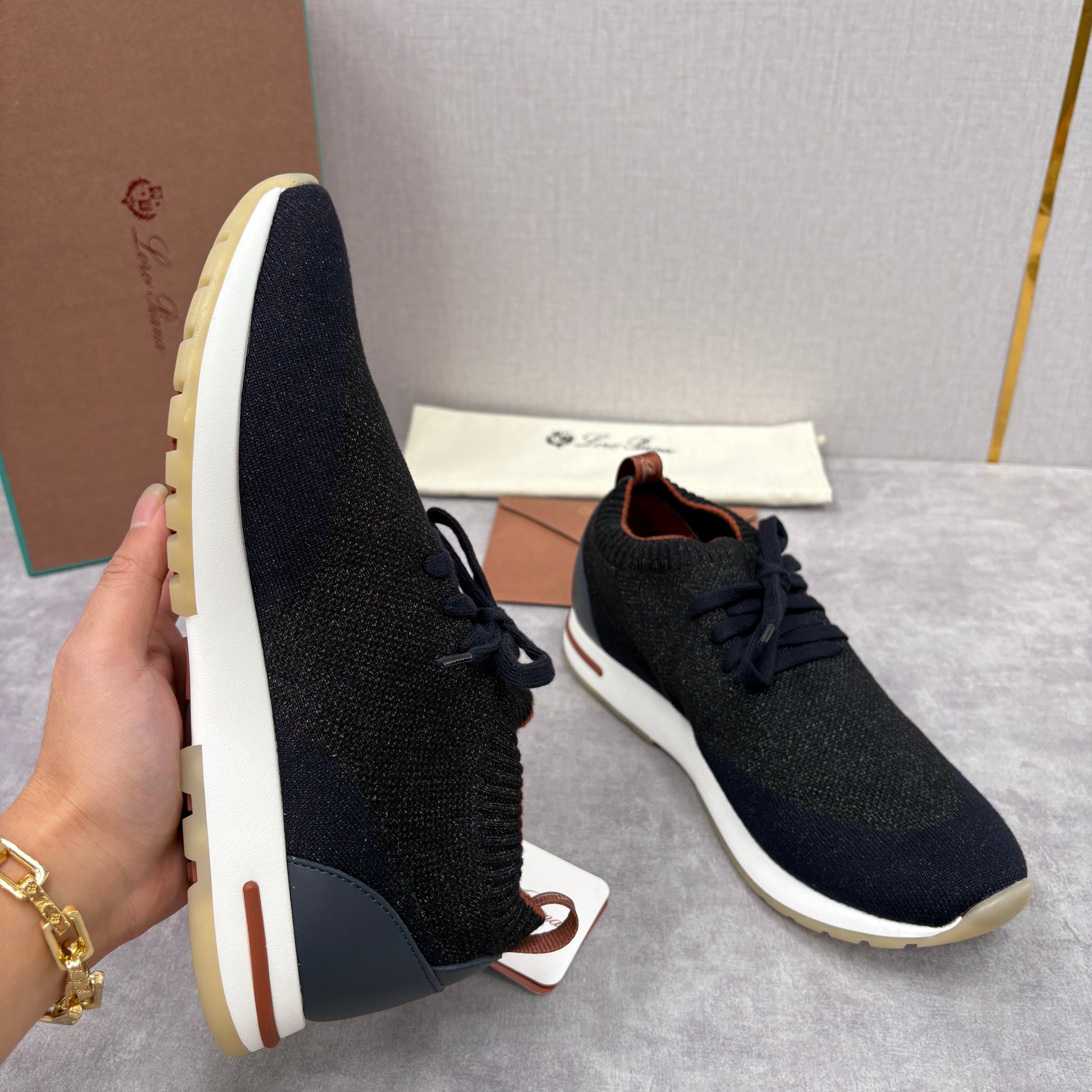 Brown, Blue Black and Grey Shoes - FashionHype.xyz