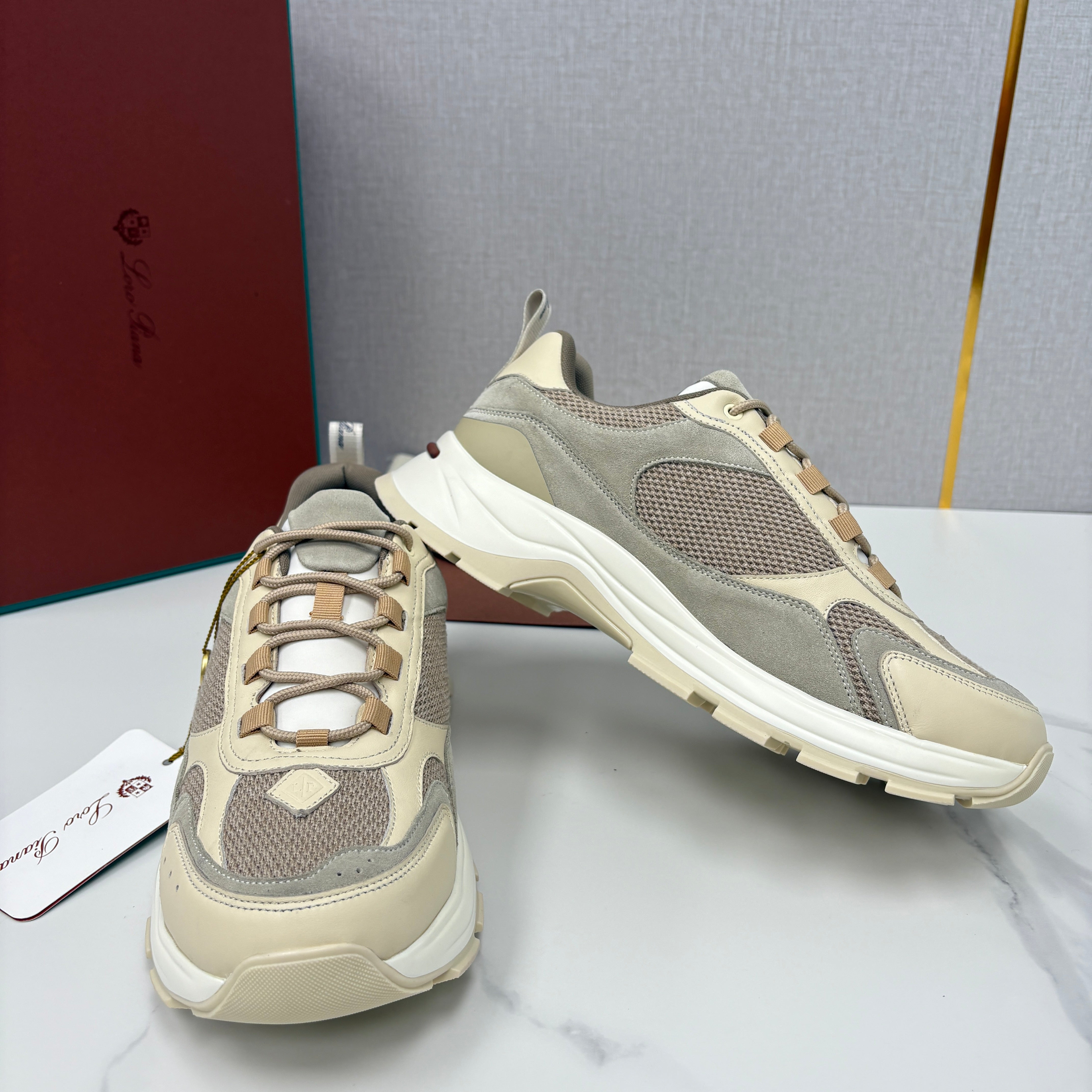Off-white grey, Dark grey and Brown grey Shoes