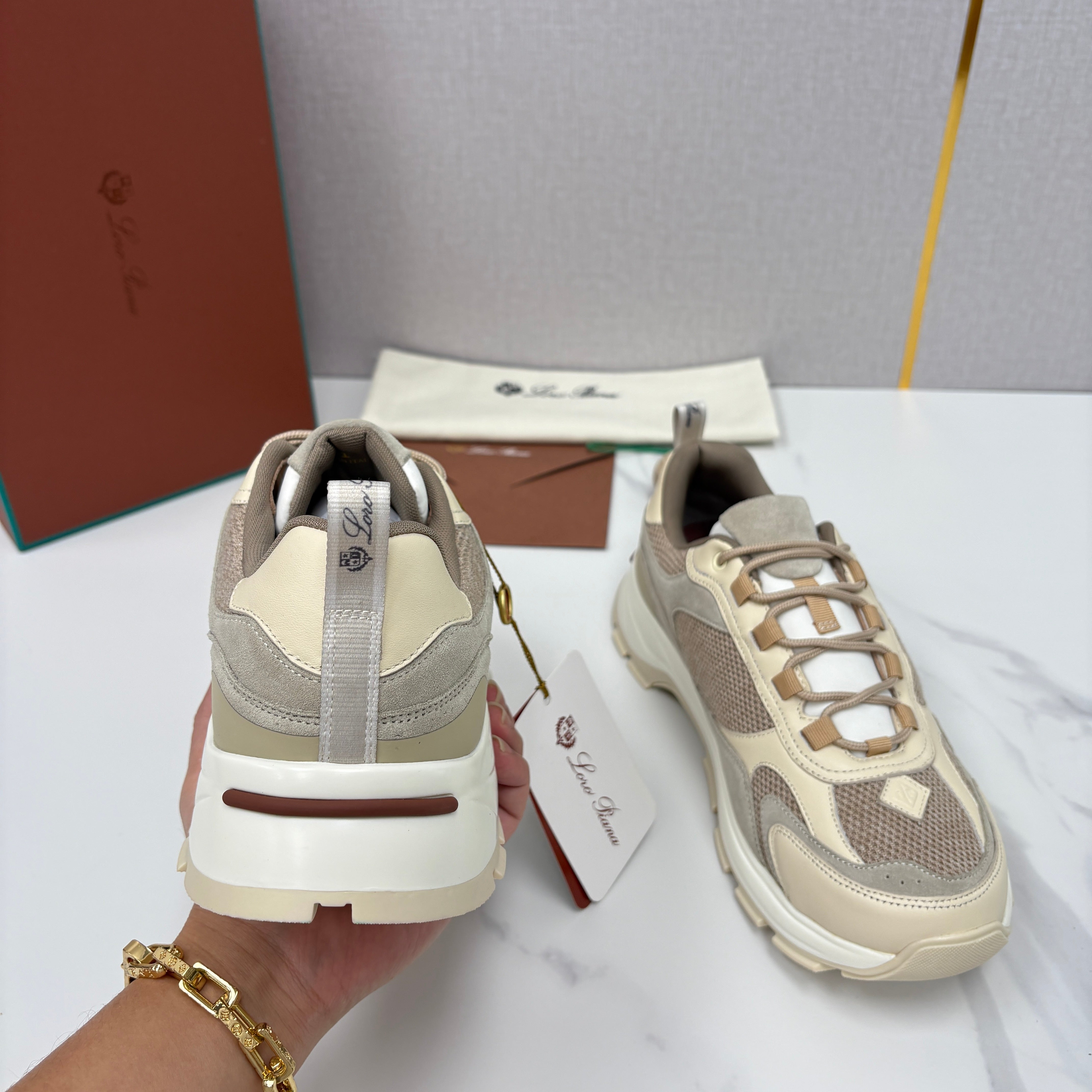 Off-white grey, Dark grey and Brown grey Shoes