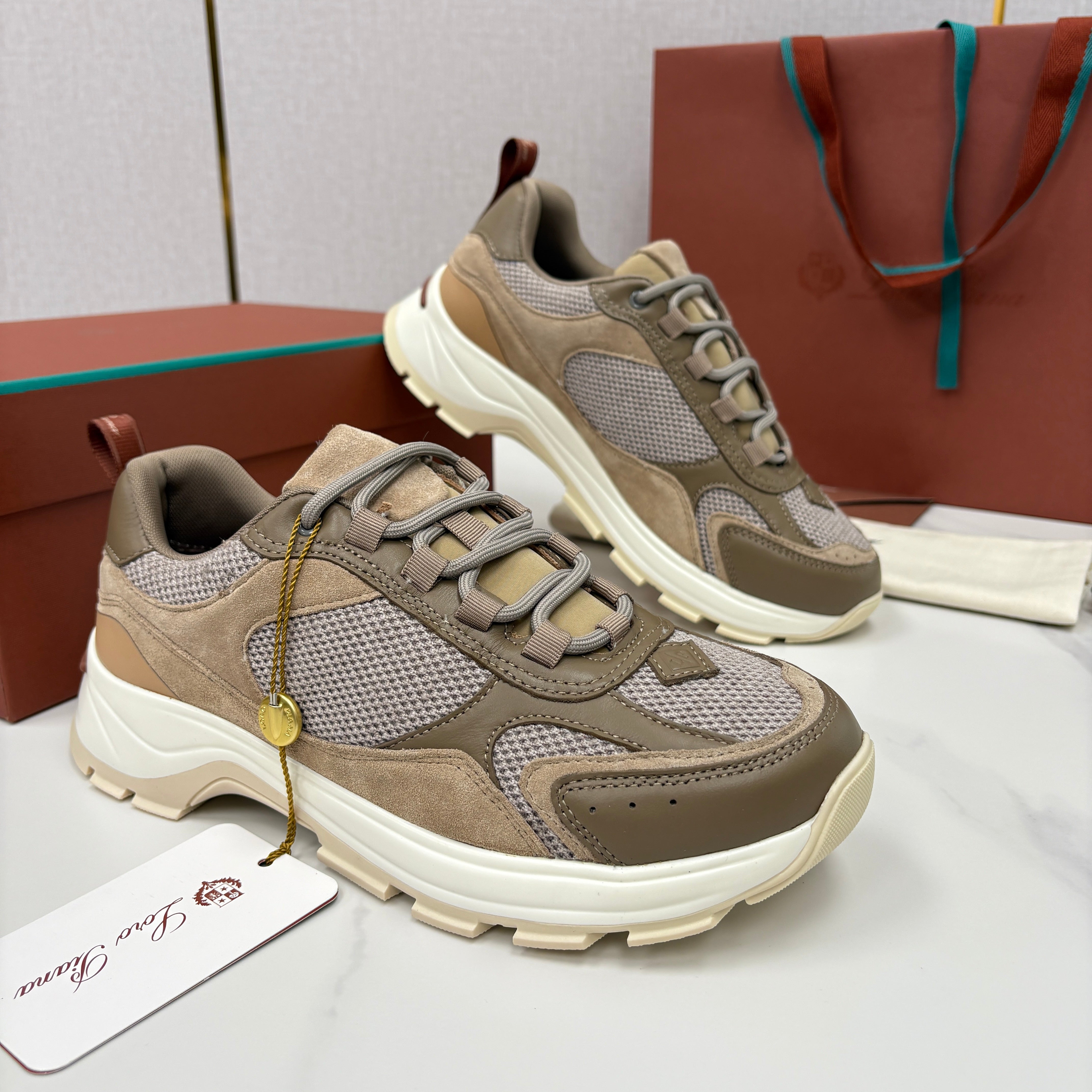 Off-white grey, Dark grey and Brown grey Shoes