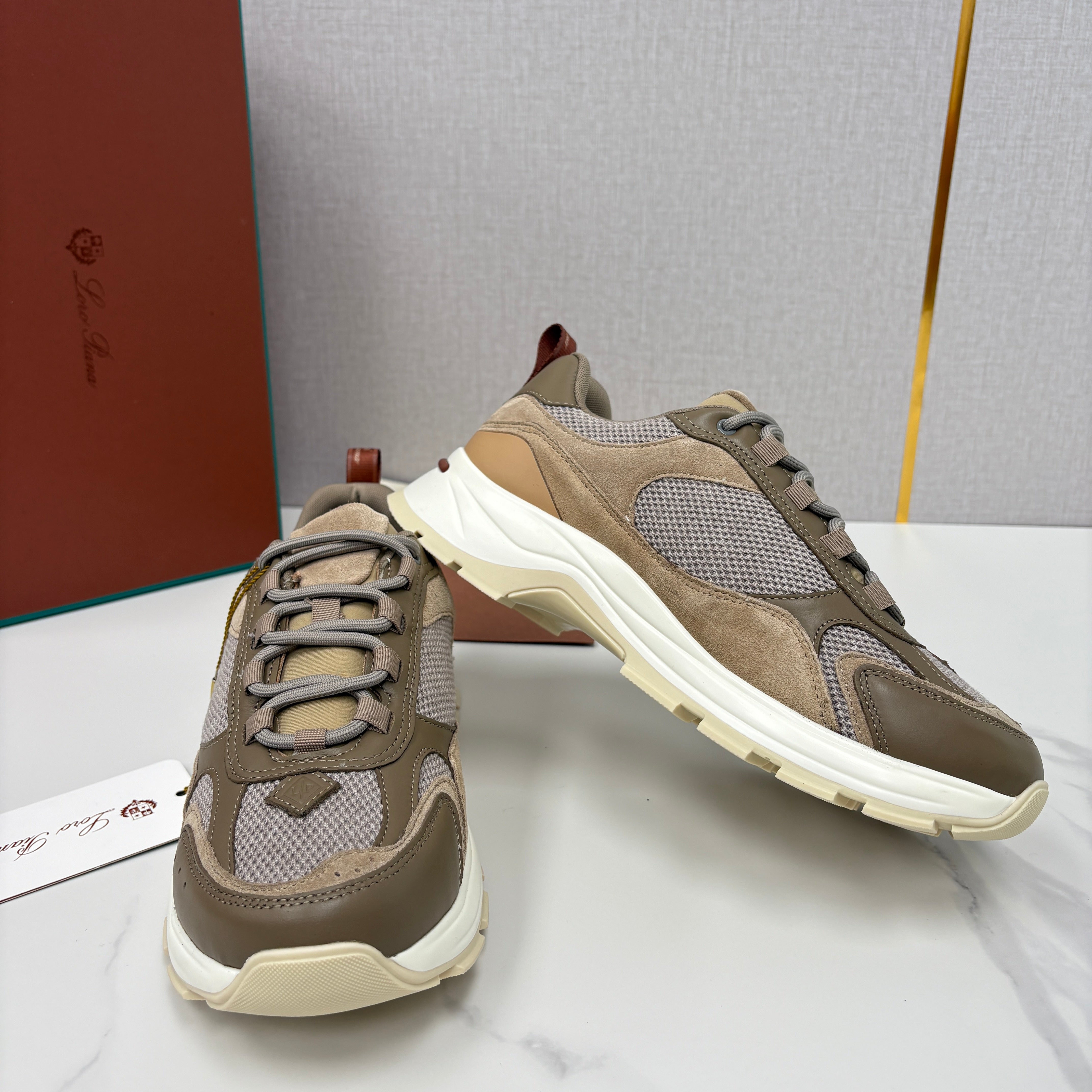 Off-white grey, Dark grey and Brown grey Shoes