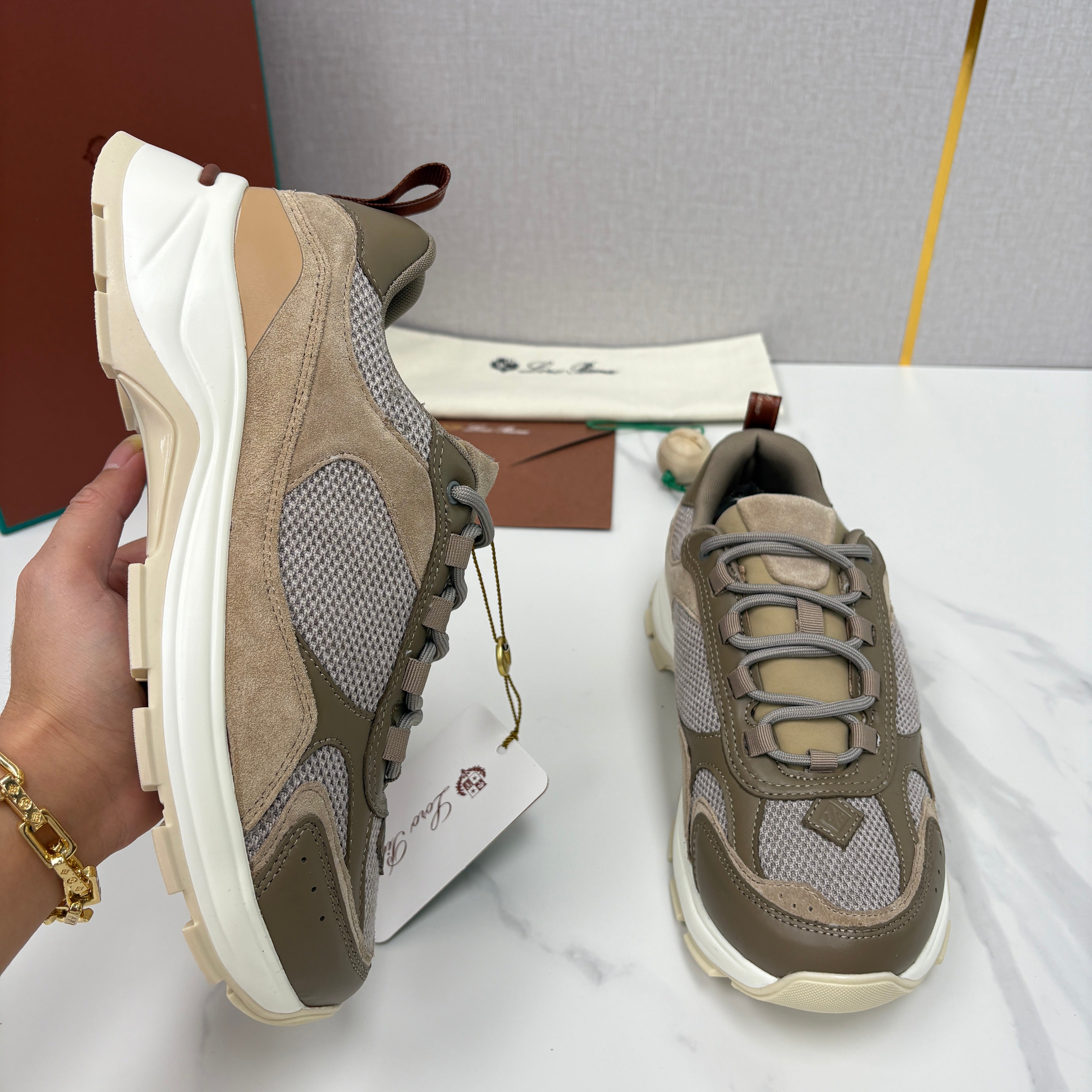 Off-white grey, Dark grey and Brown grey Shoes