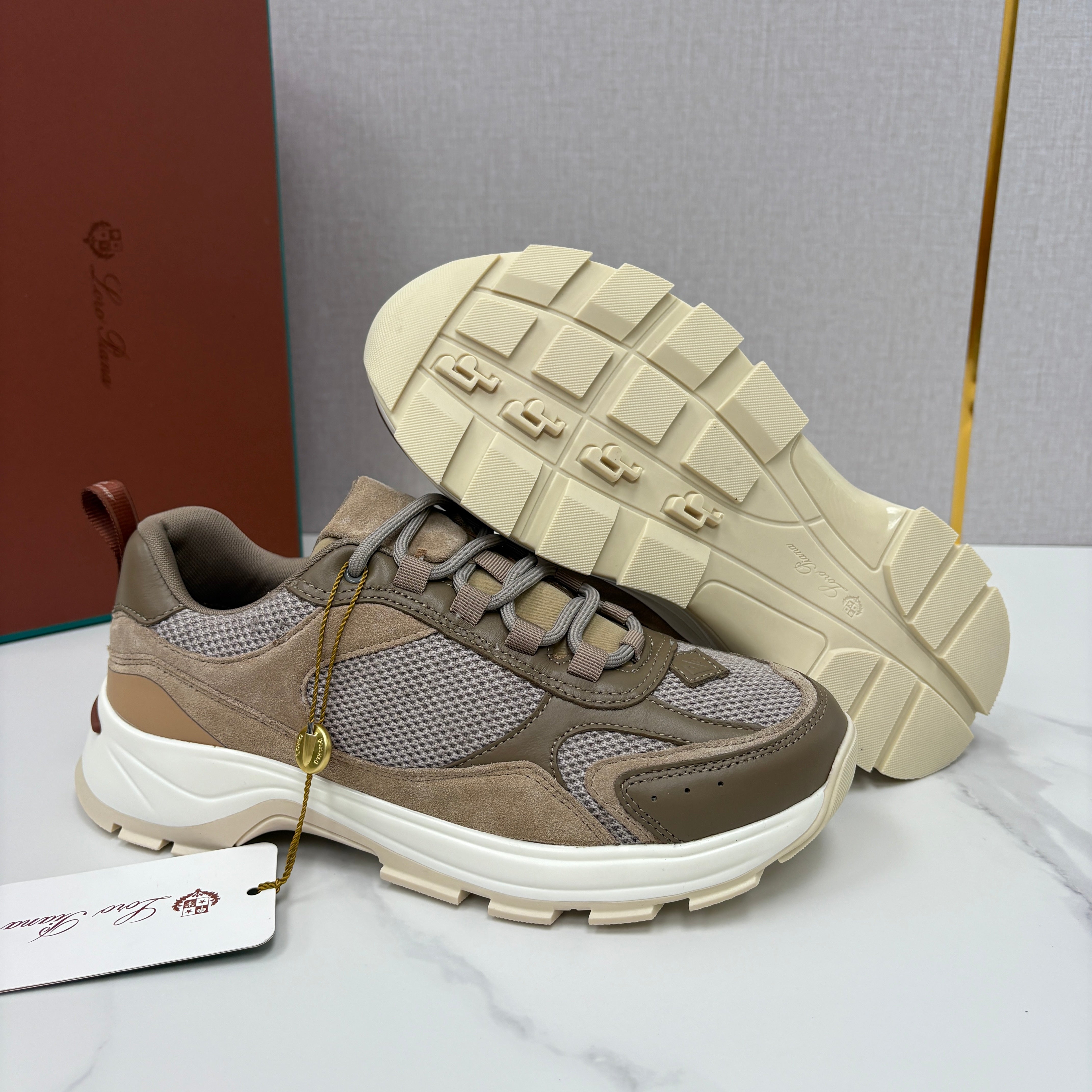 Off-white grey, Dark grey and Brown grey Shoes