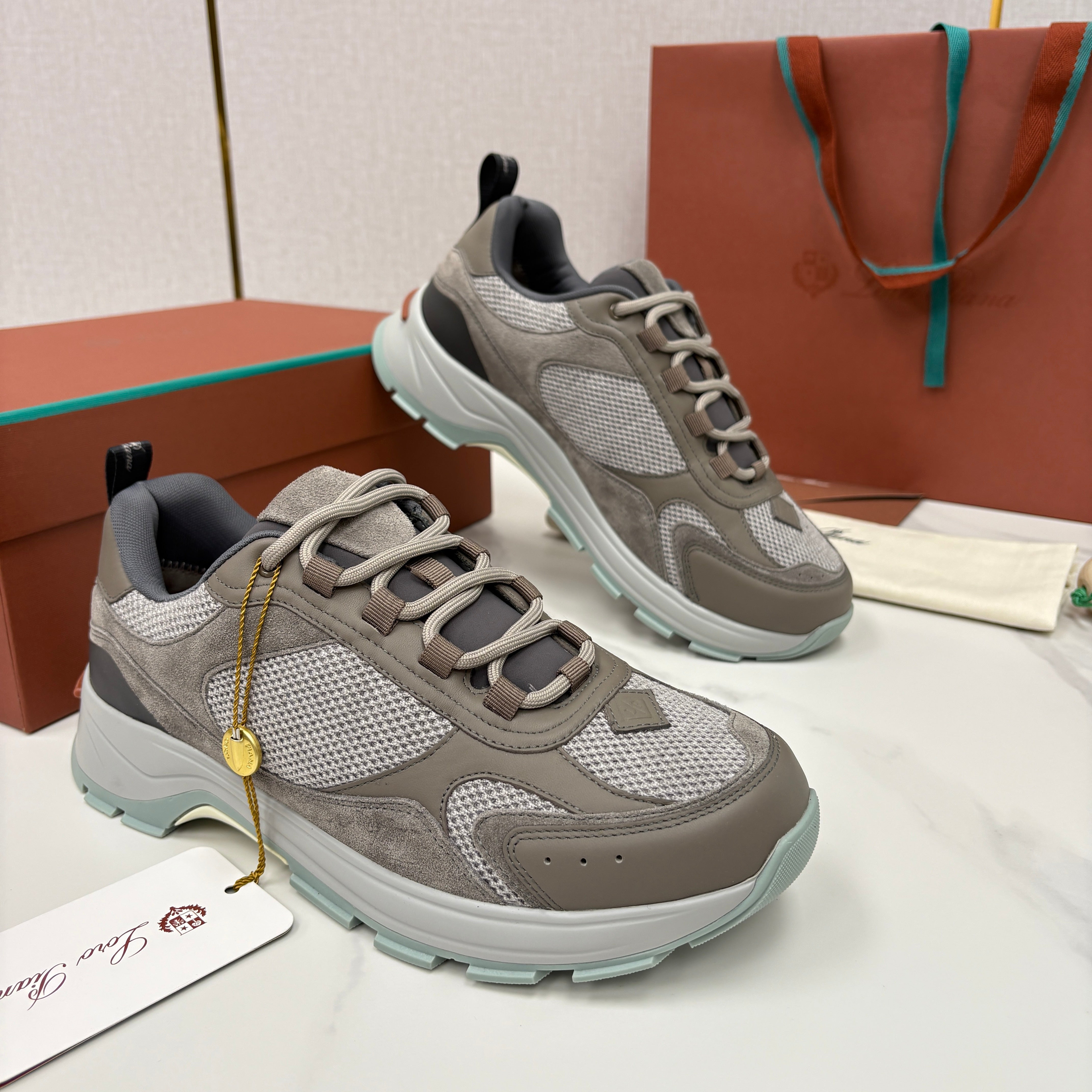 Off-white grey, Dark grey and Brown grey Shoes