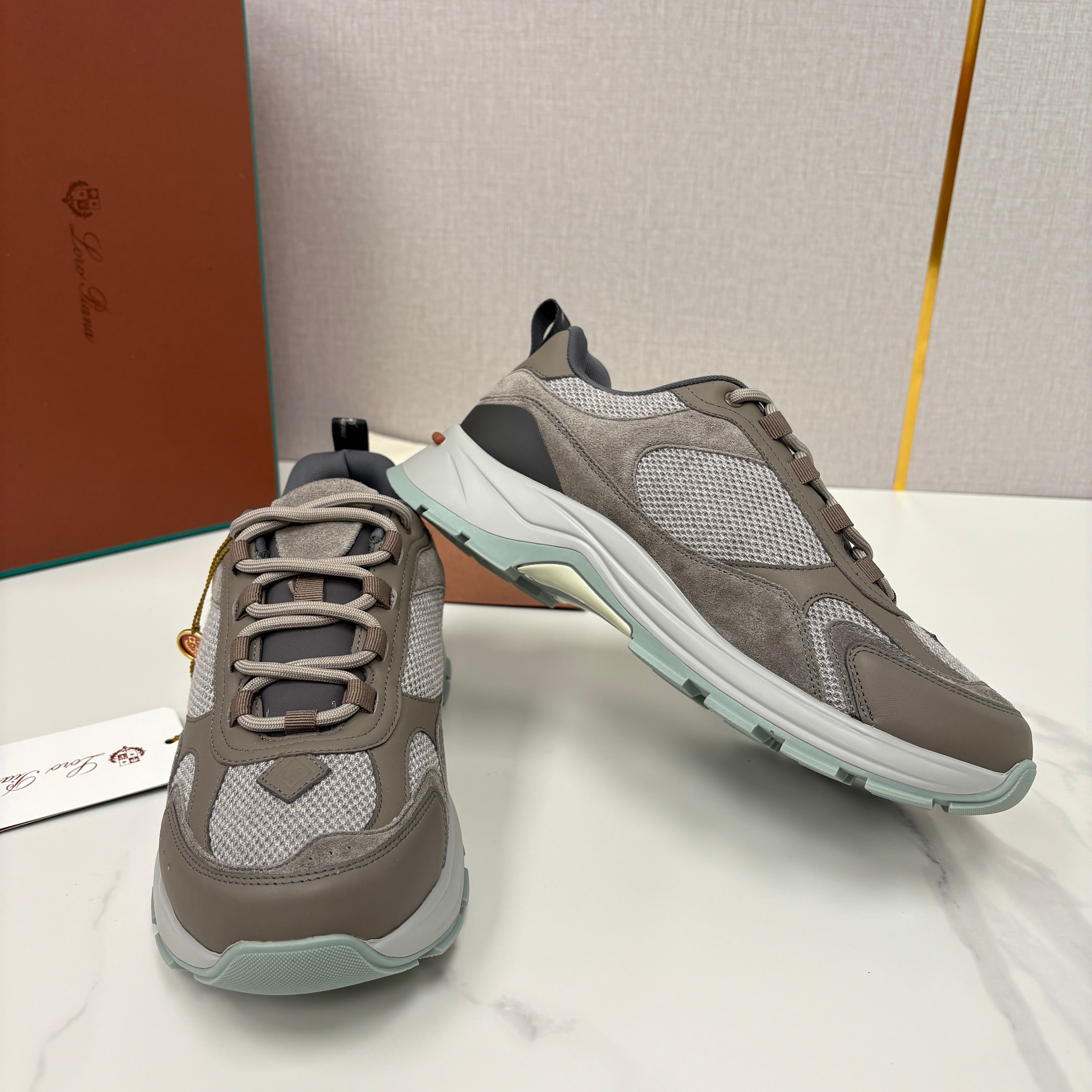 Off-white grey, Dark grey and Brown grey Shoes