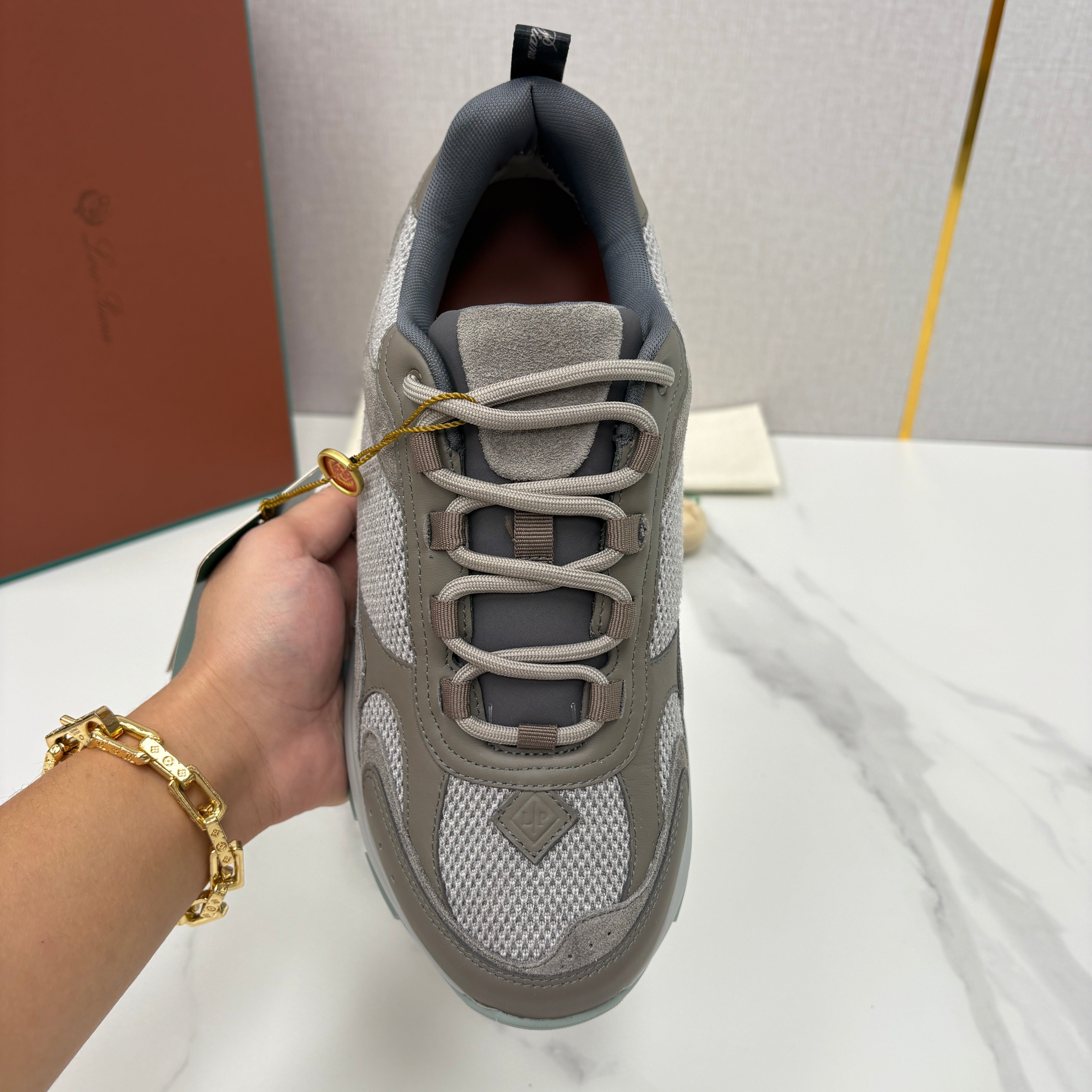 Off-white grey, Dark grey and Brown grey Shoes