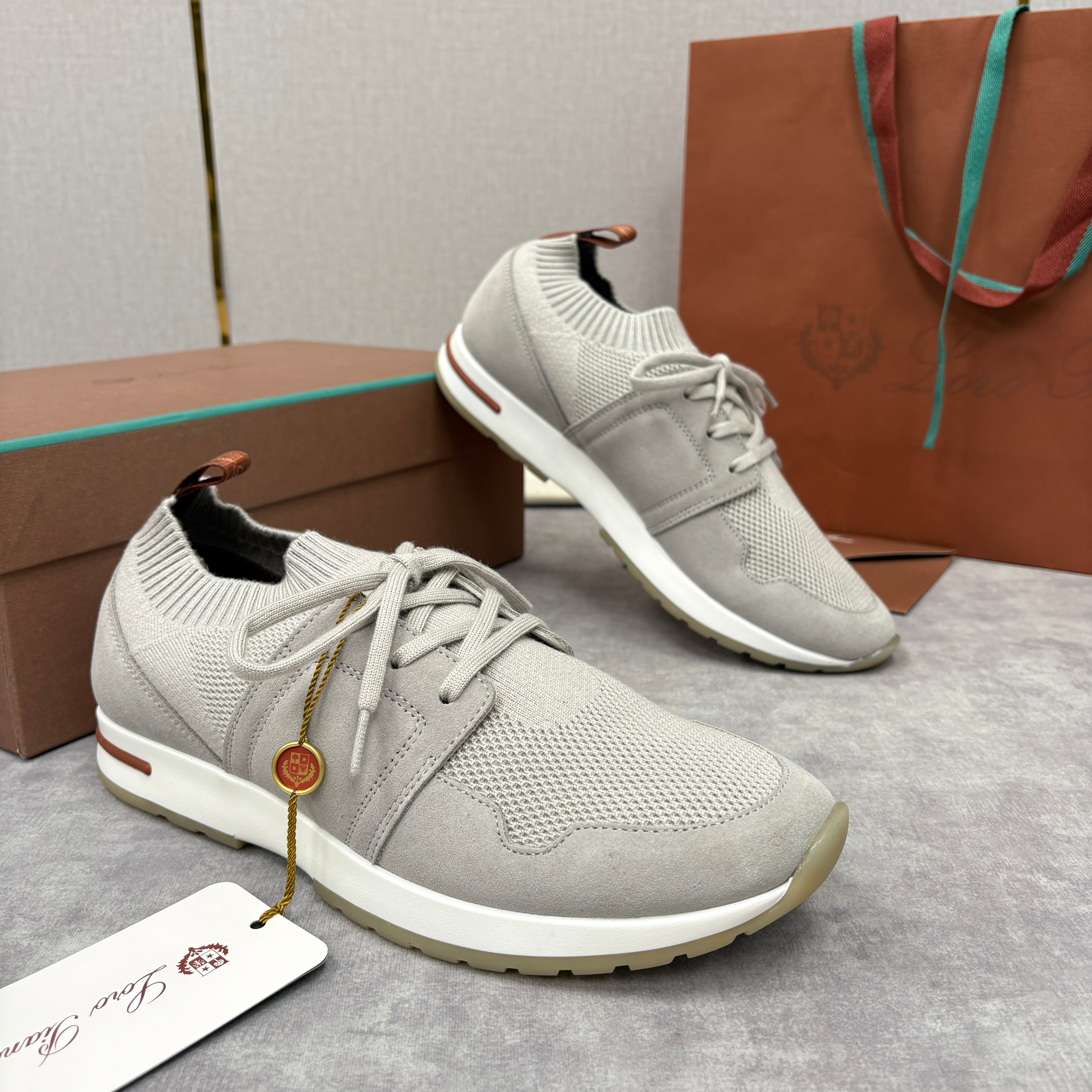 Light Grey, Blush Pink, Olive Green and Blue Grey Shoes - FashionHype.xyz