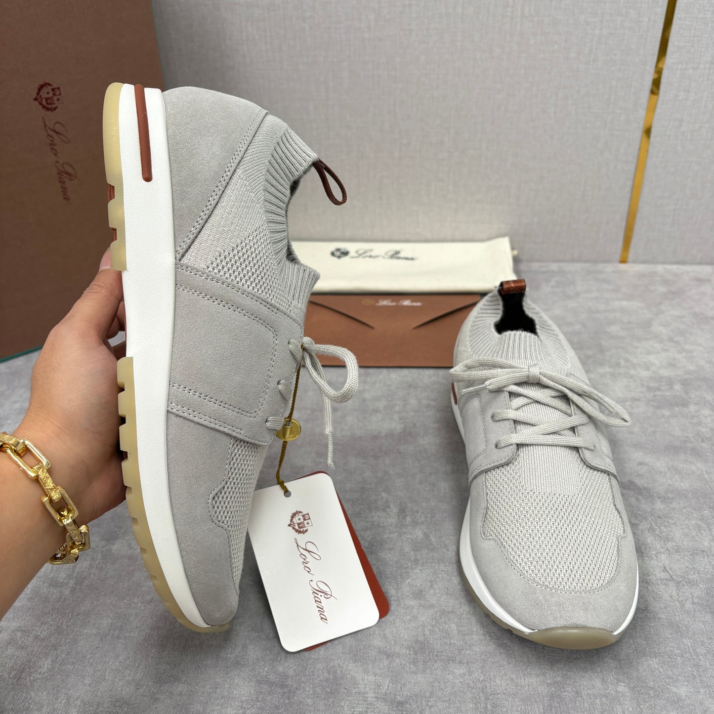 Light Grey, Blush Pink, Olive Green and Blue Grey Shoes