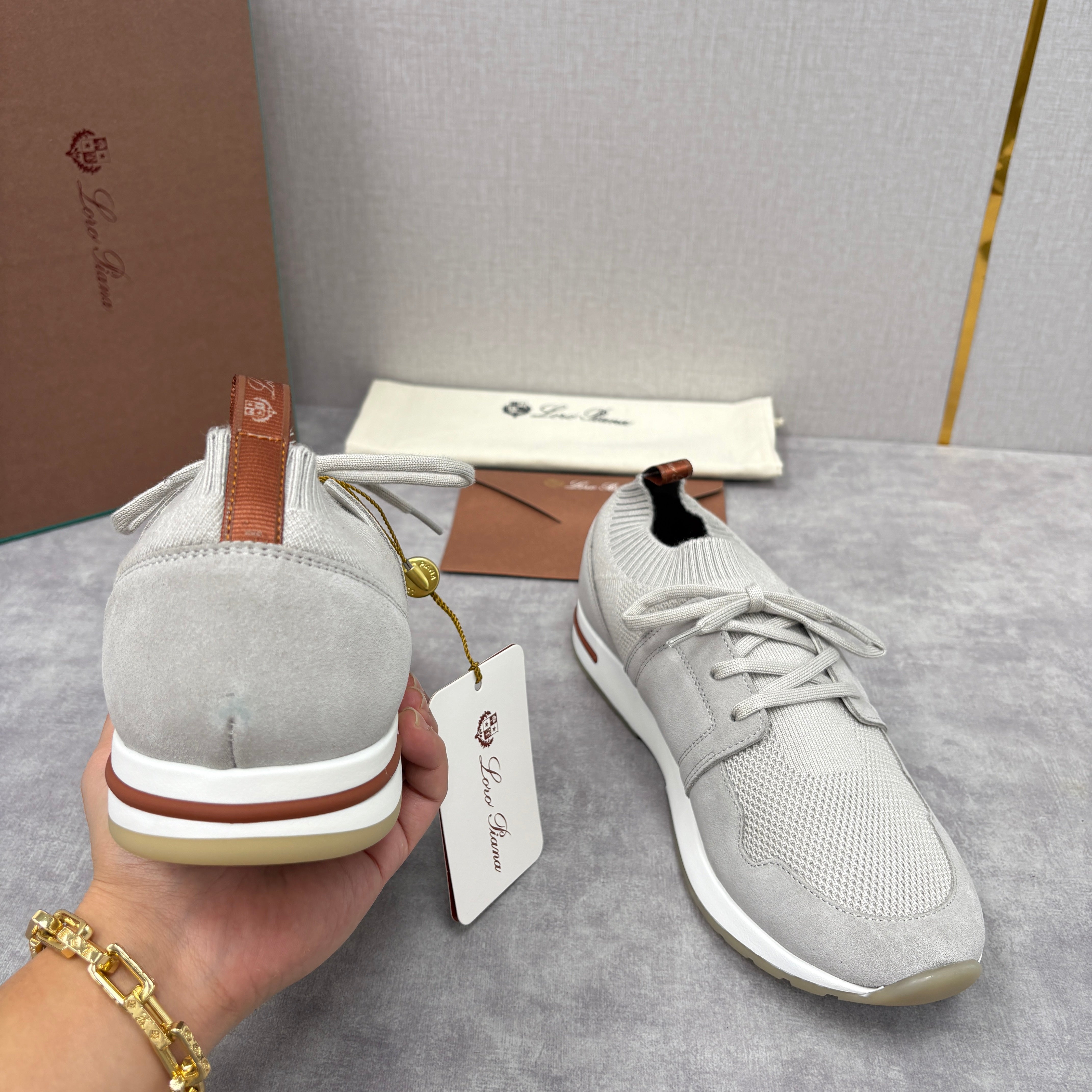 Light Grey, Blush Pink, Olive Green and Blue Grey Shoes - FashionHype.xyz