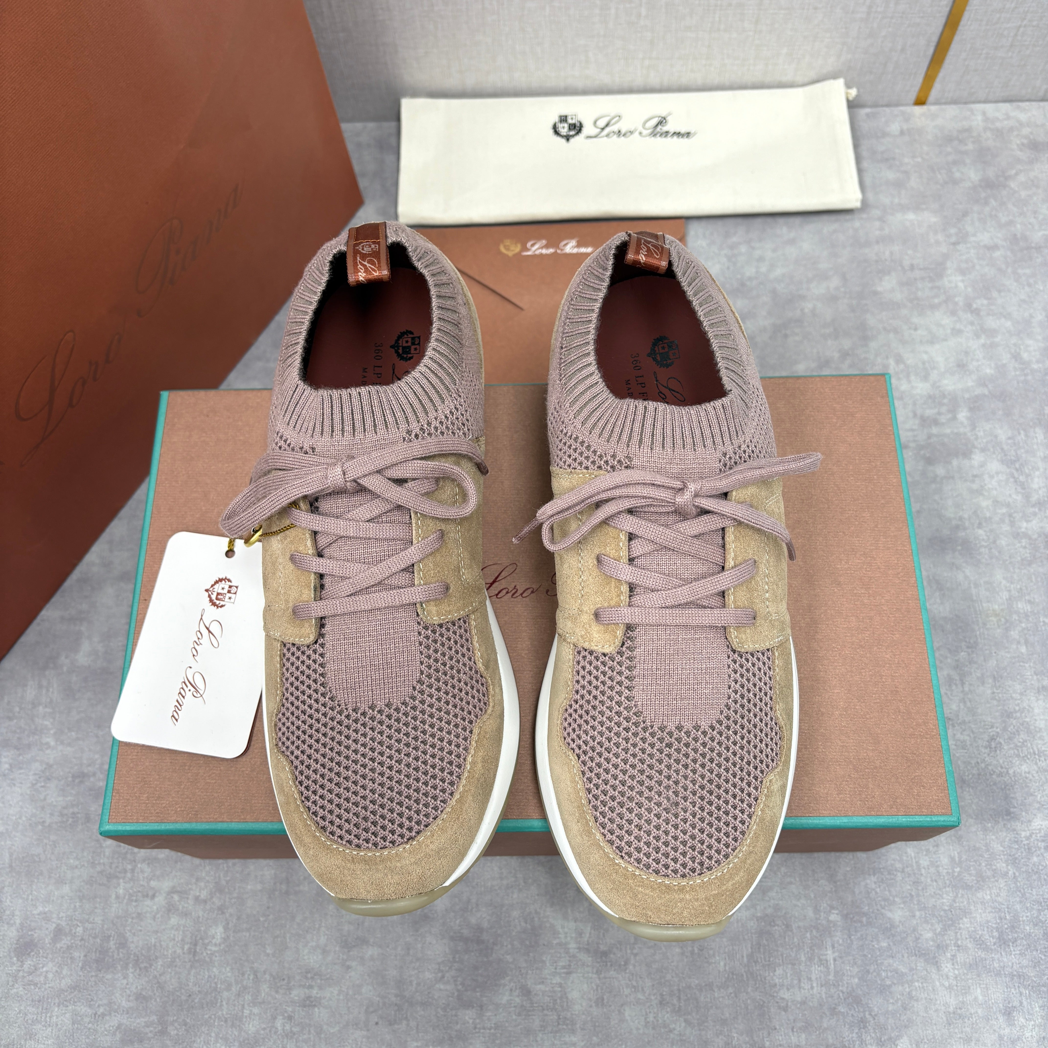 Light Grey, Blush Pink, Olive Green and Blue Grey Shoes - FashionHype.xyz