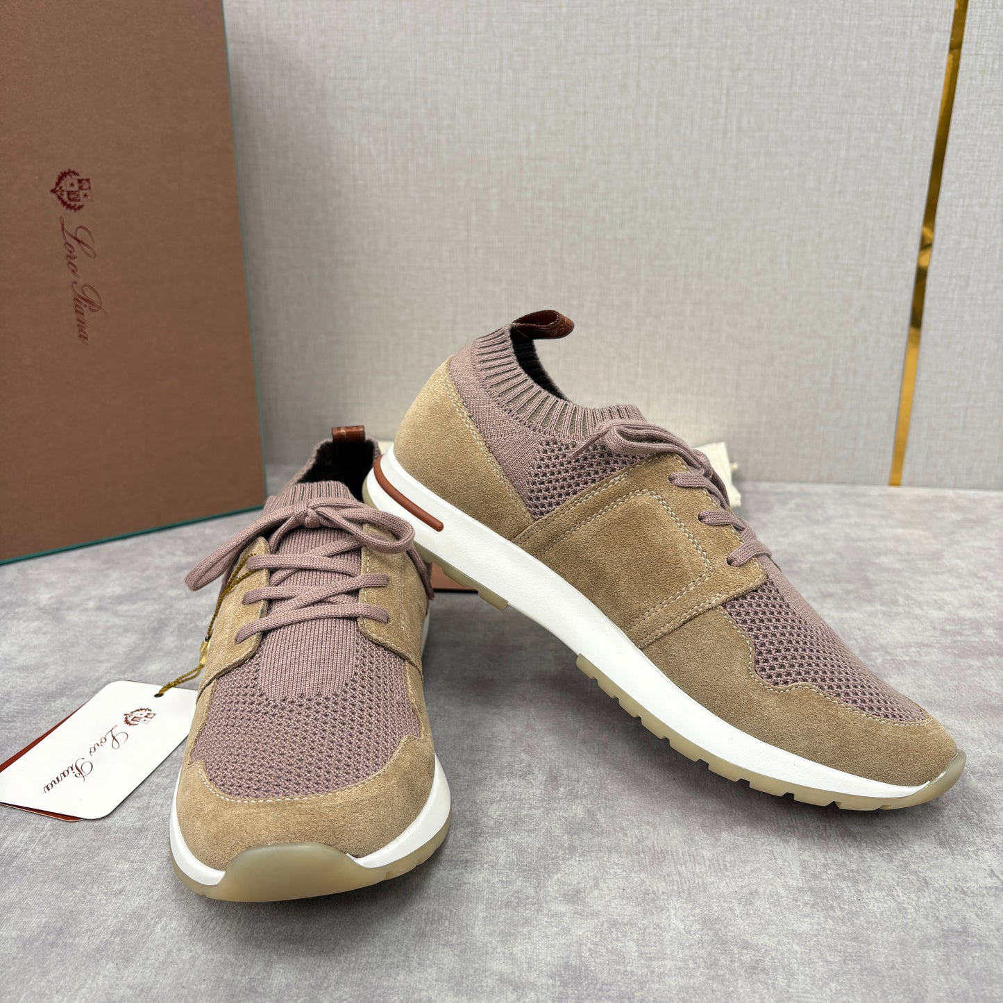 Light Grey, Blush Pink, Olive Green and Blue Grey Shoes