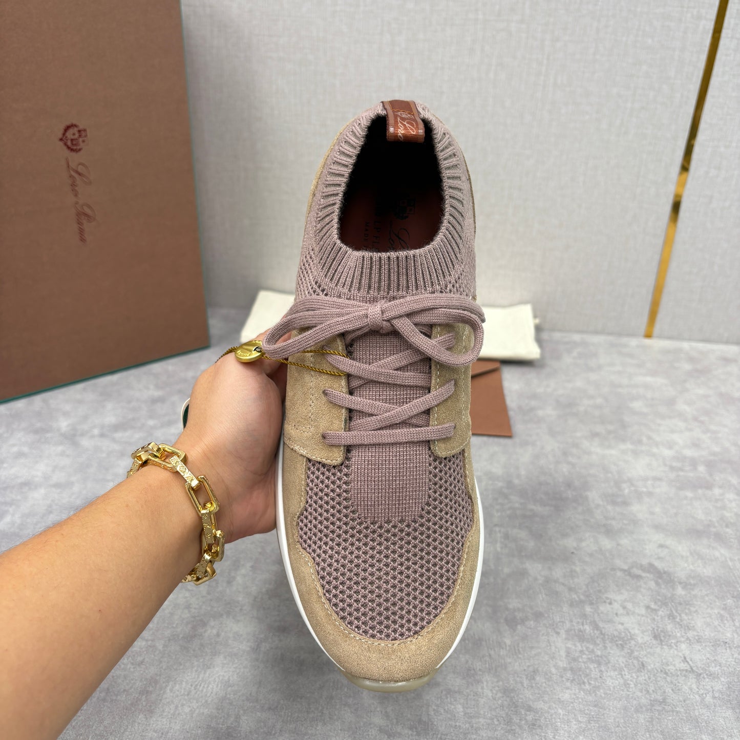 Light Grey, Blush Pink, Olive Green and Blue Grey Shoes