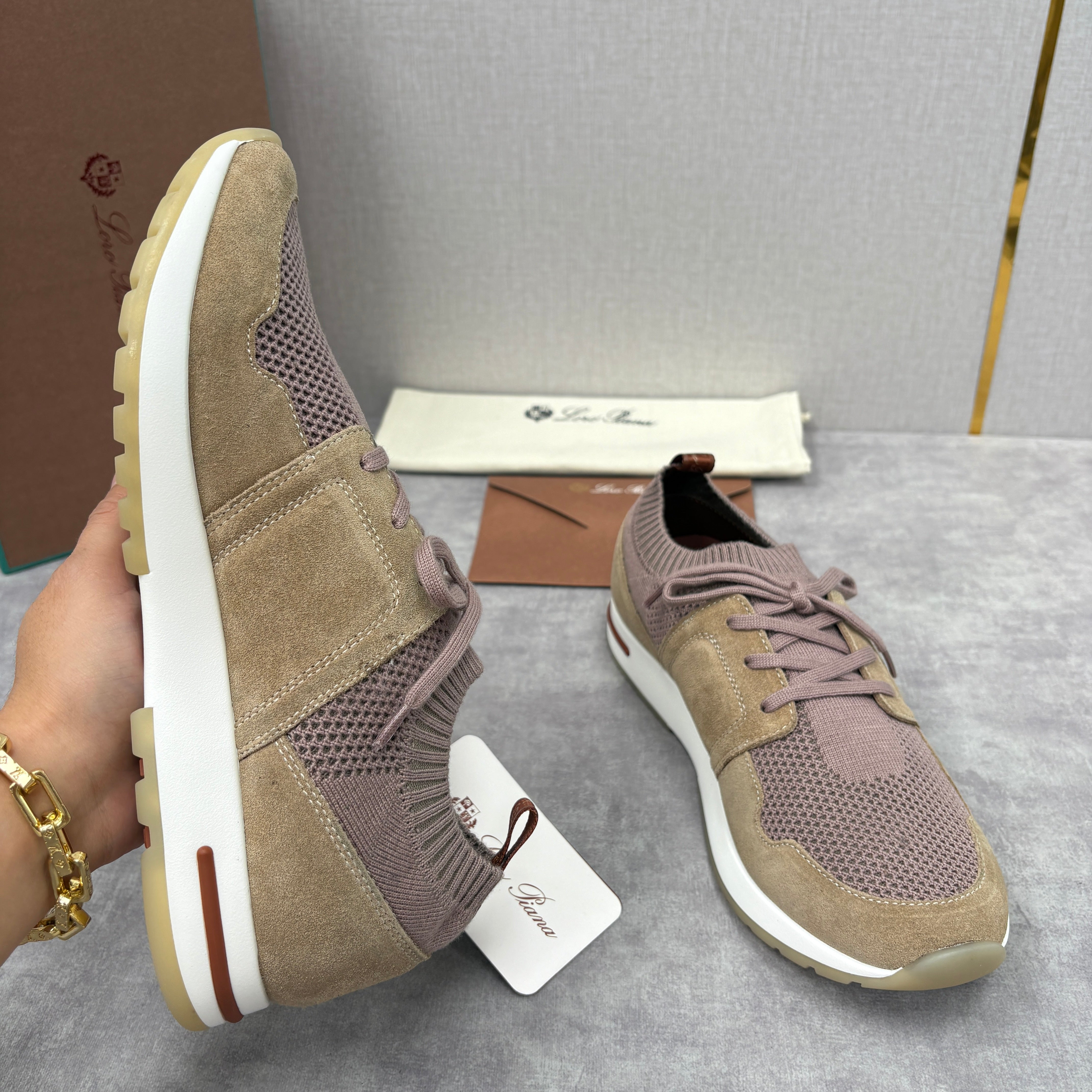 Light Grey, Blush Pink, Olive Green and Blue Grey Shoes - FashionHype.xyz