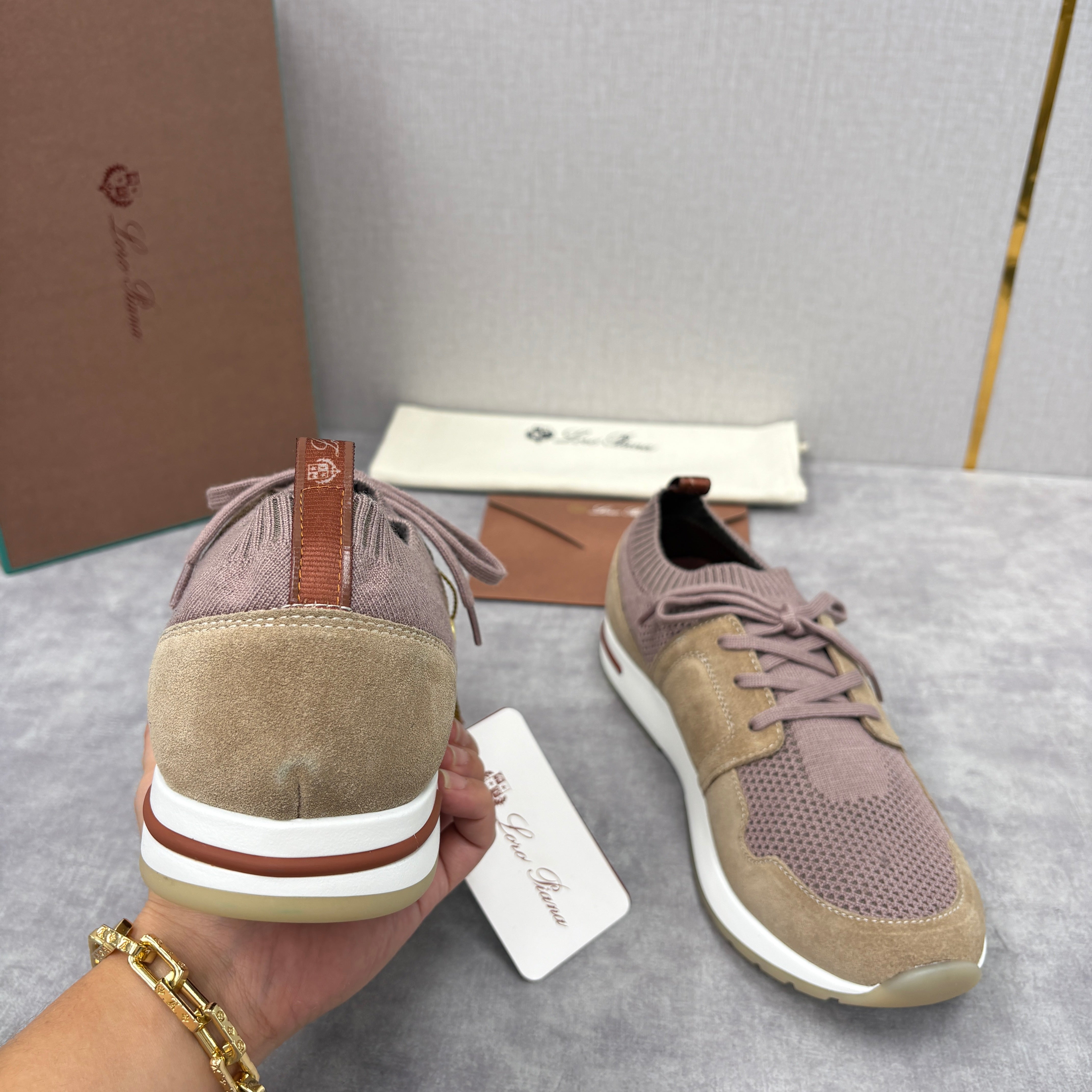 Light Grey, Blush Pink, Olive Green and Blue Grey Shoes - FashionHype.xyz