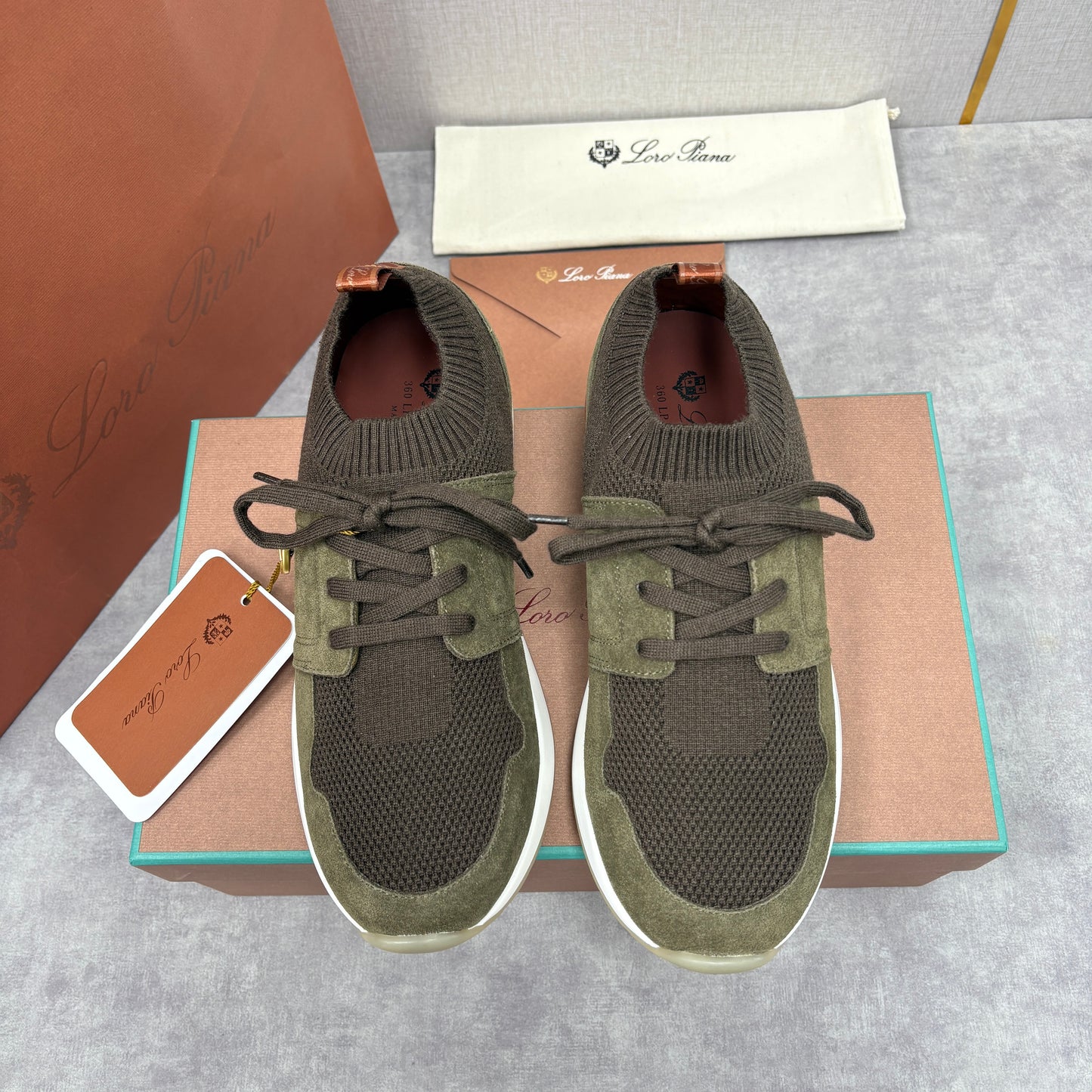 Light Grey, Blush Pink, Olive Green and Blue Grey Shoes