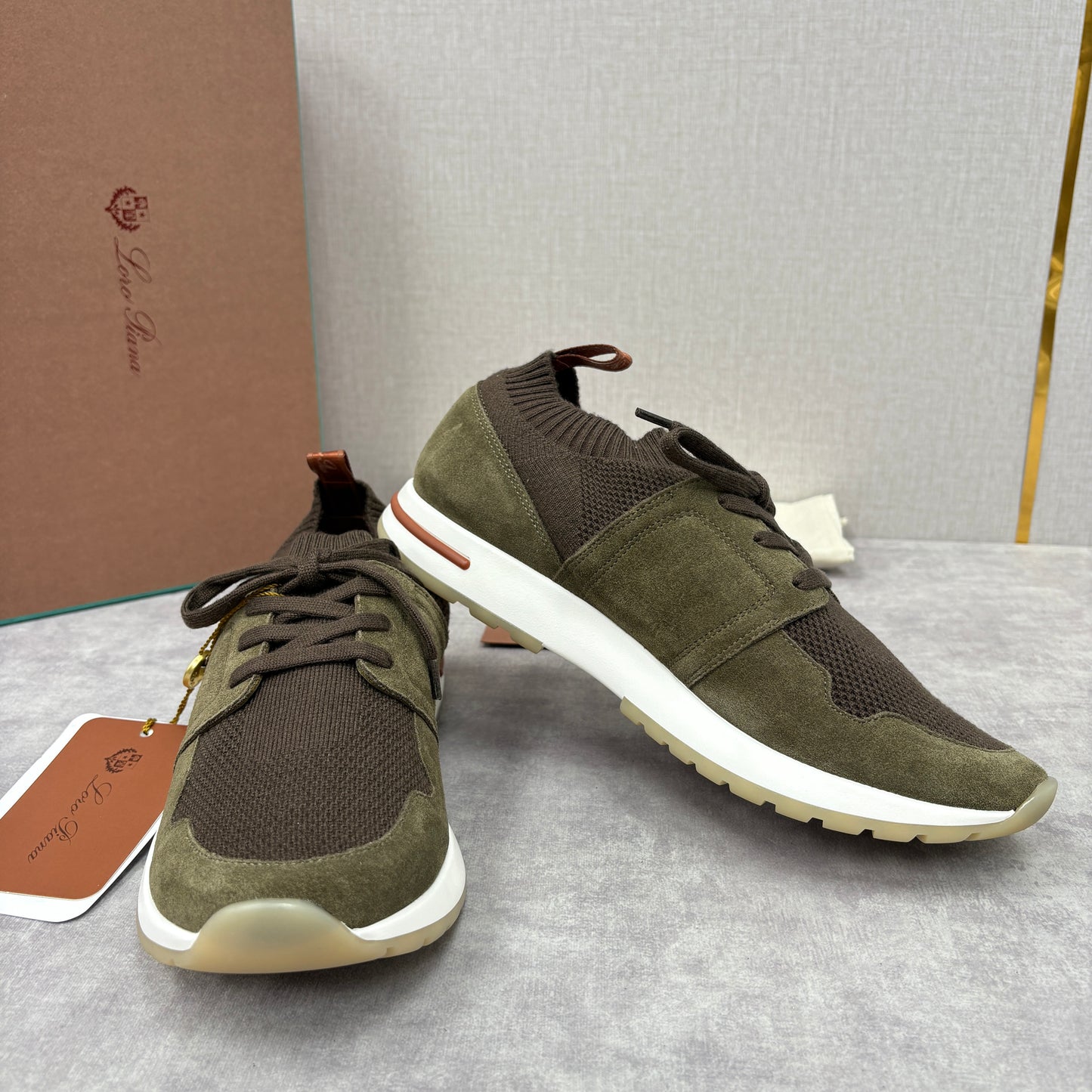 Light Grey, Blush Pink, Olive Green and Blue Grey Shoes