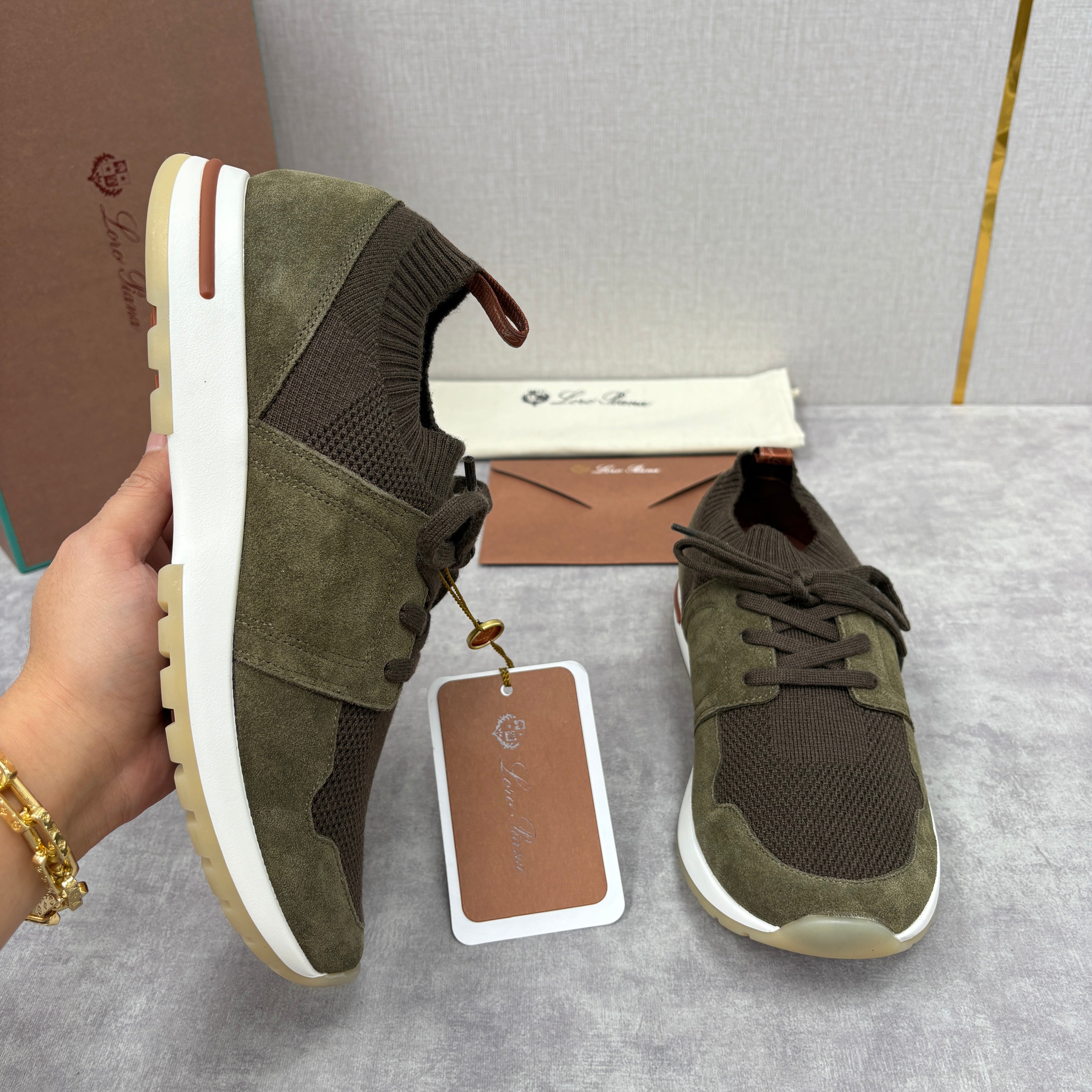 Light Grey, Blush Pink, Olive Green and Blue Grey Shoes - FashionHype.xyz