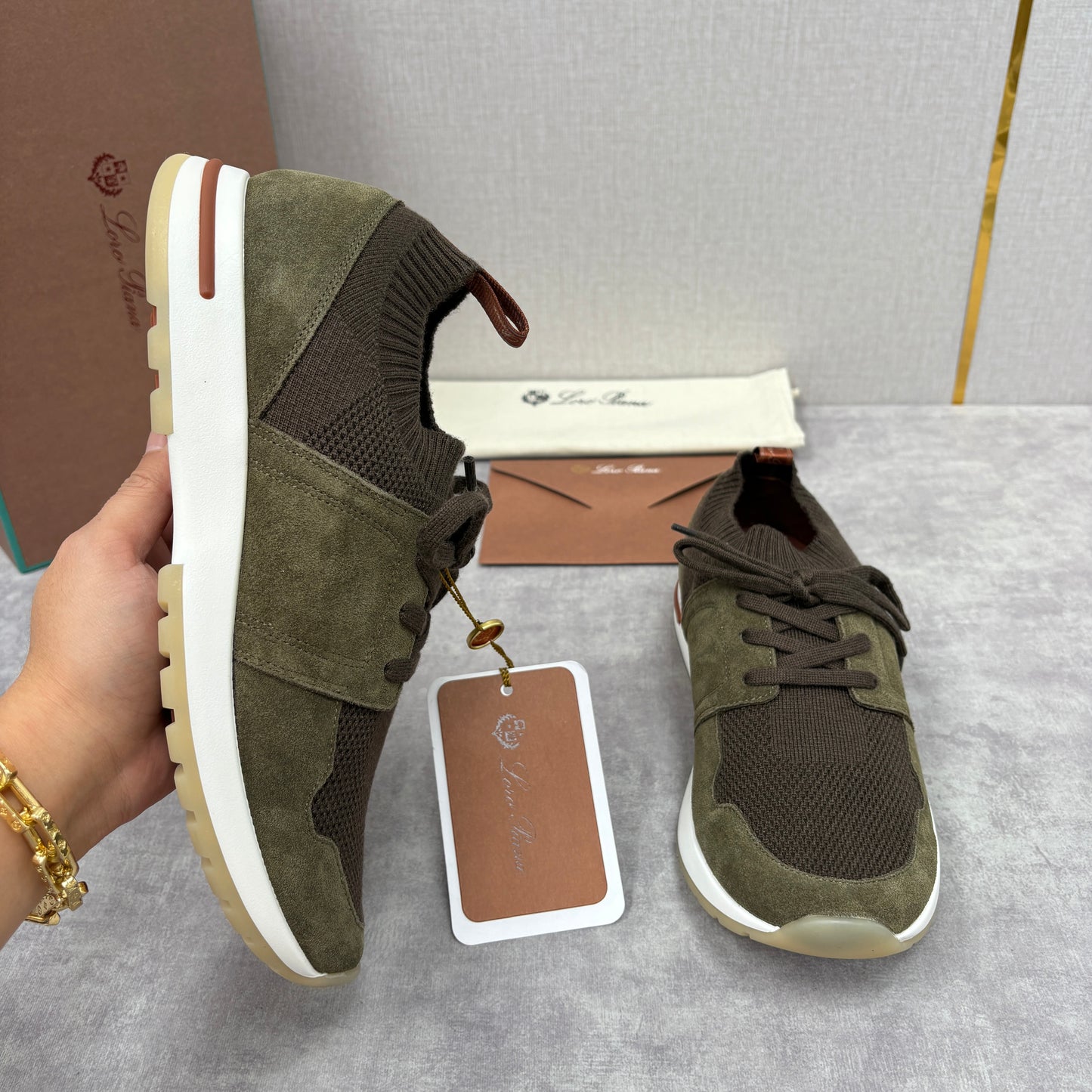 Light Grey, Blush Pink, Olive Green and Blue Grey Shoes