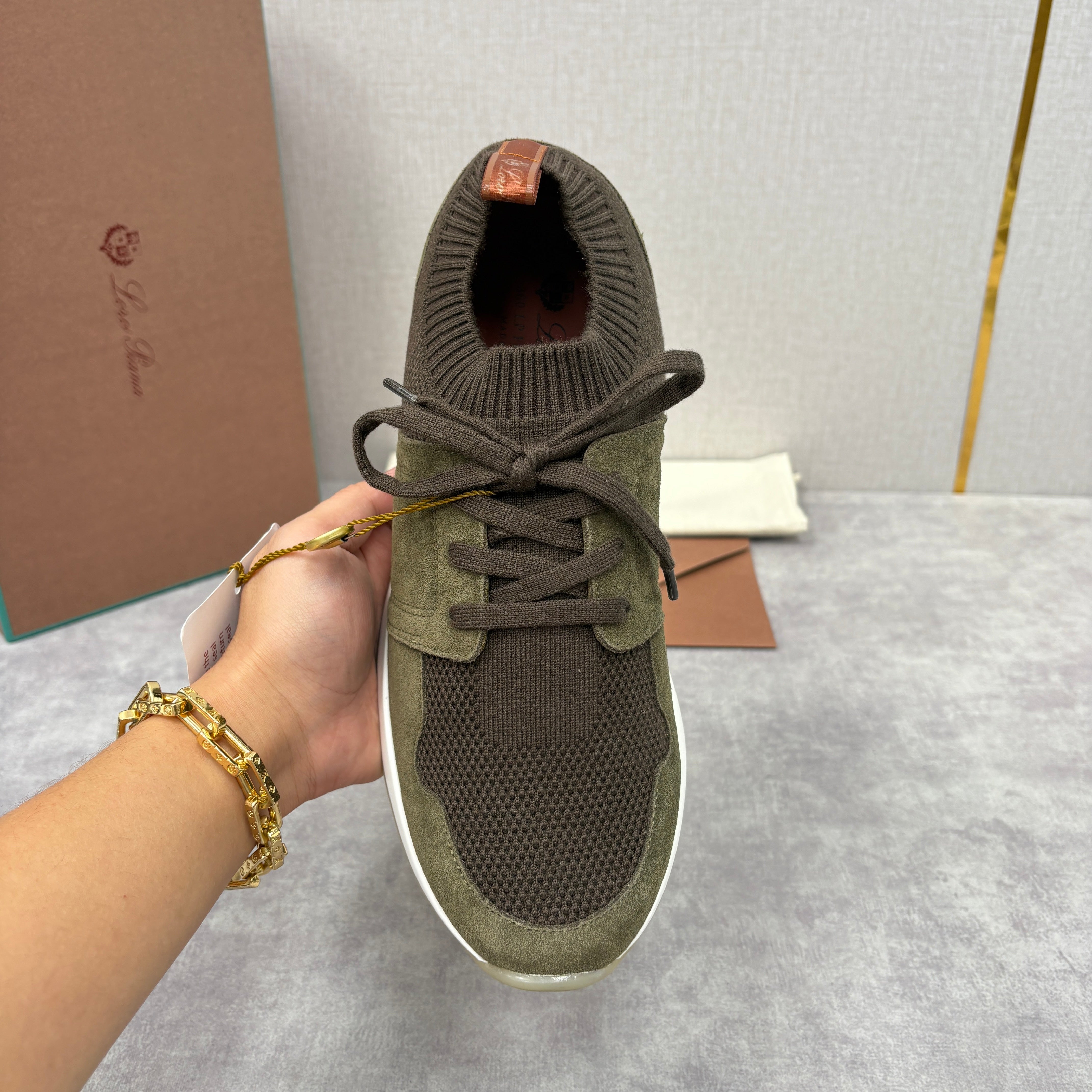 Light Grey, Blush Pink, Olive Green and Blue Grey Shoes - FashionHype.xyz