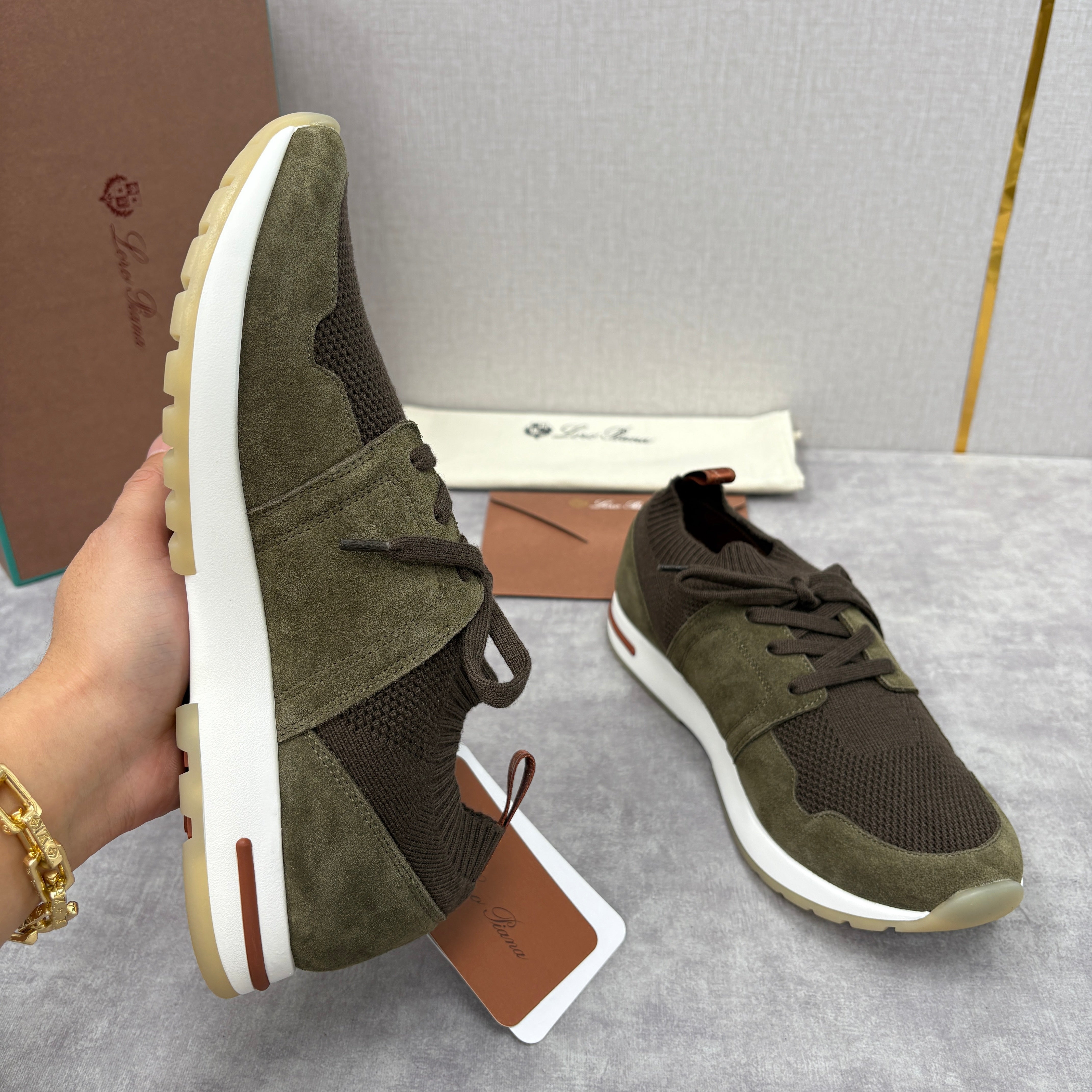 Light Grey, Blush Pink, Olive Green and Blue Grey Shoes - FashionHype.xyz