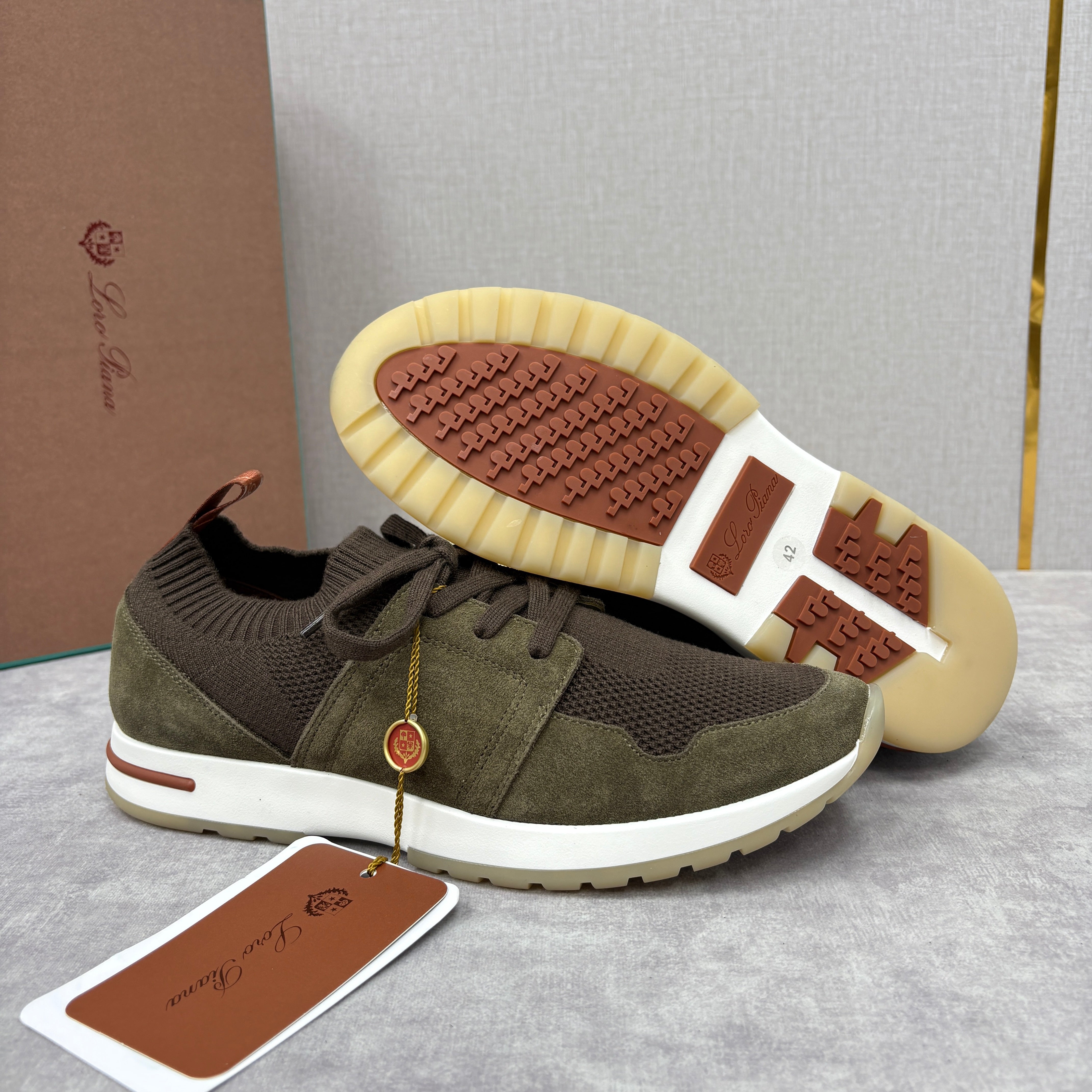 Light Grey, Blush Pink, Olive Green and Blue Grey Shoes - FashionHype.xyz