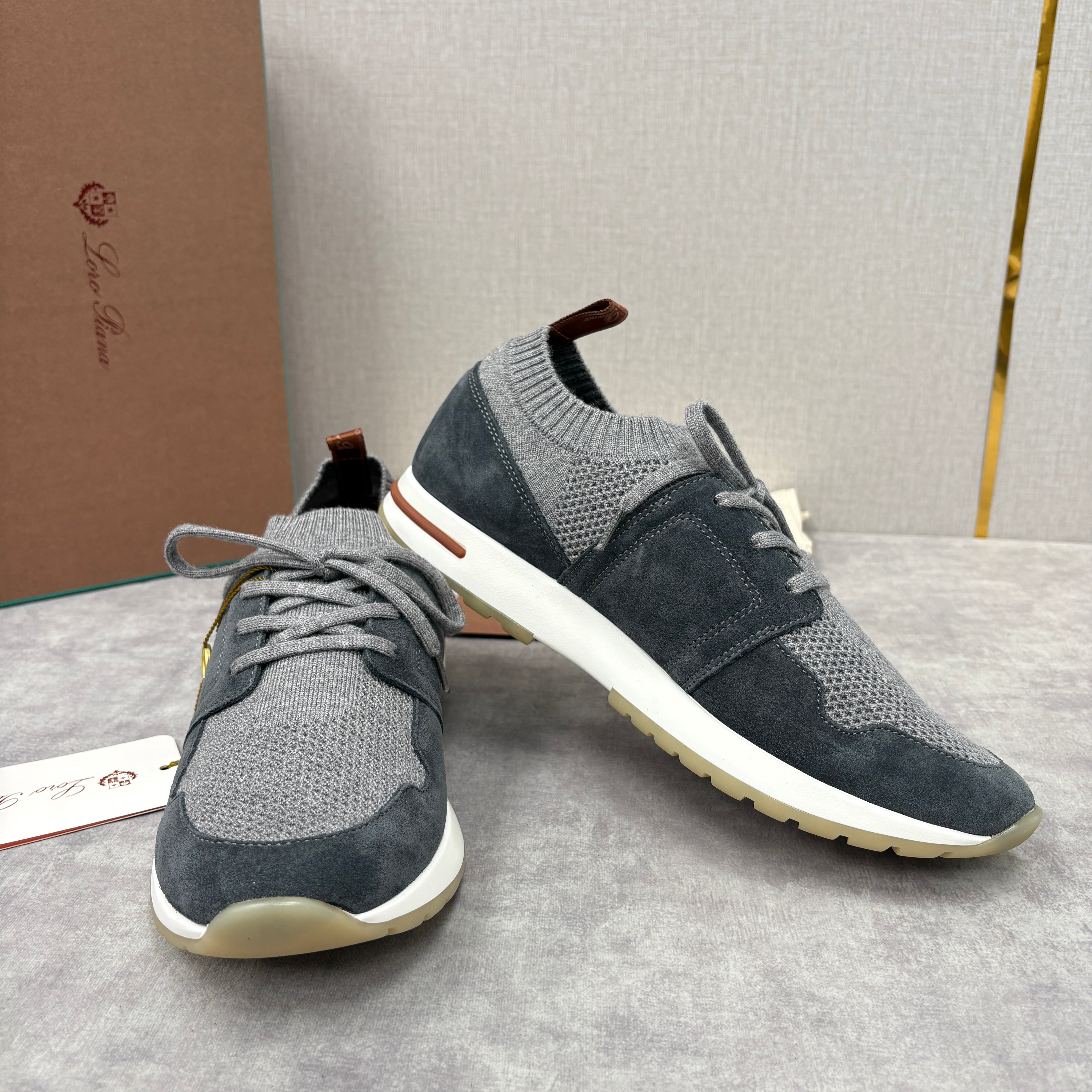Light grey, Dark grey, Blue and Black shoes - FashionHype.xyz
