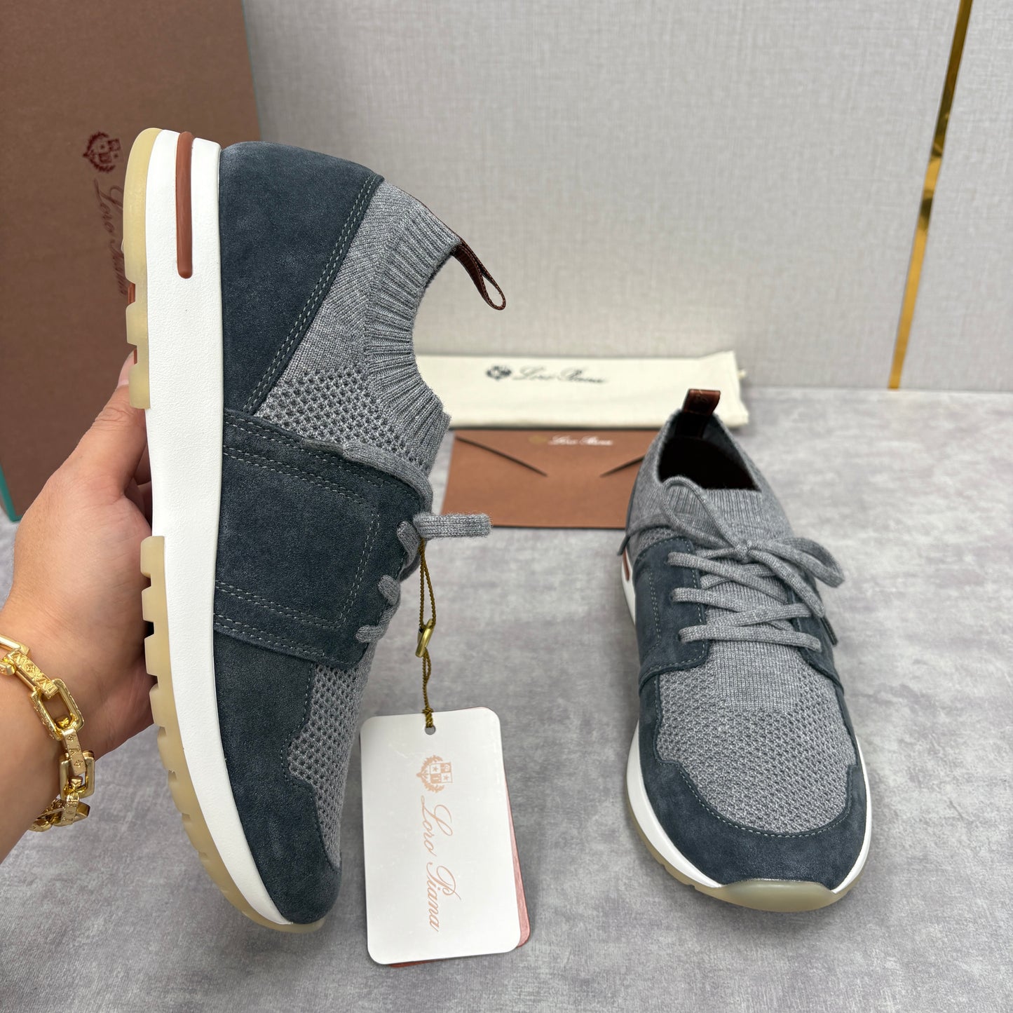 Light Grey, Blush Pink, Olive Green and Blue Grey Shoes