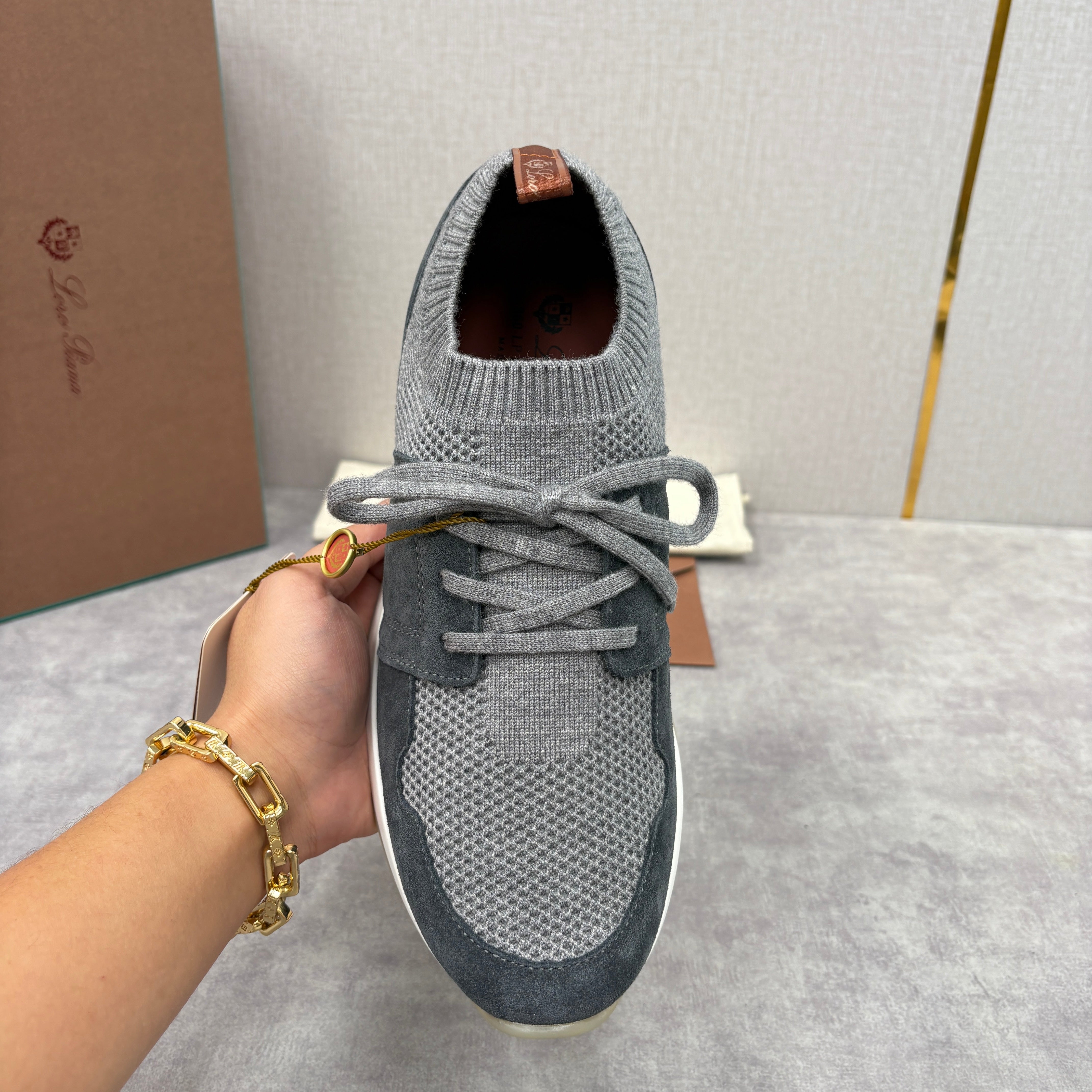 Light grey, Dark grey, Blue and Black shoes - FashionHype.xyz