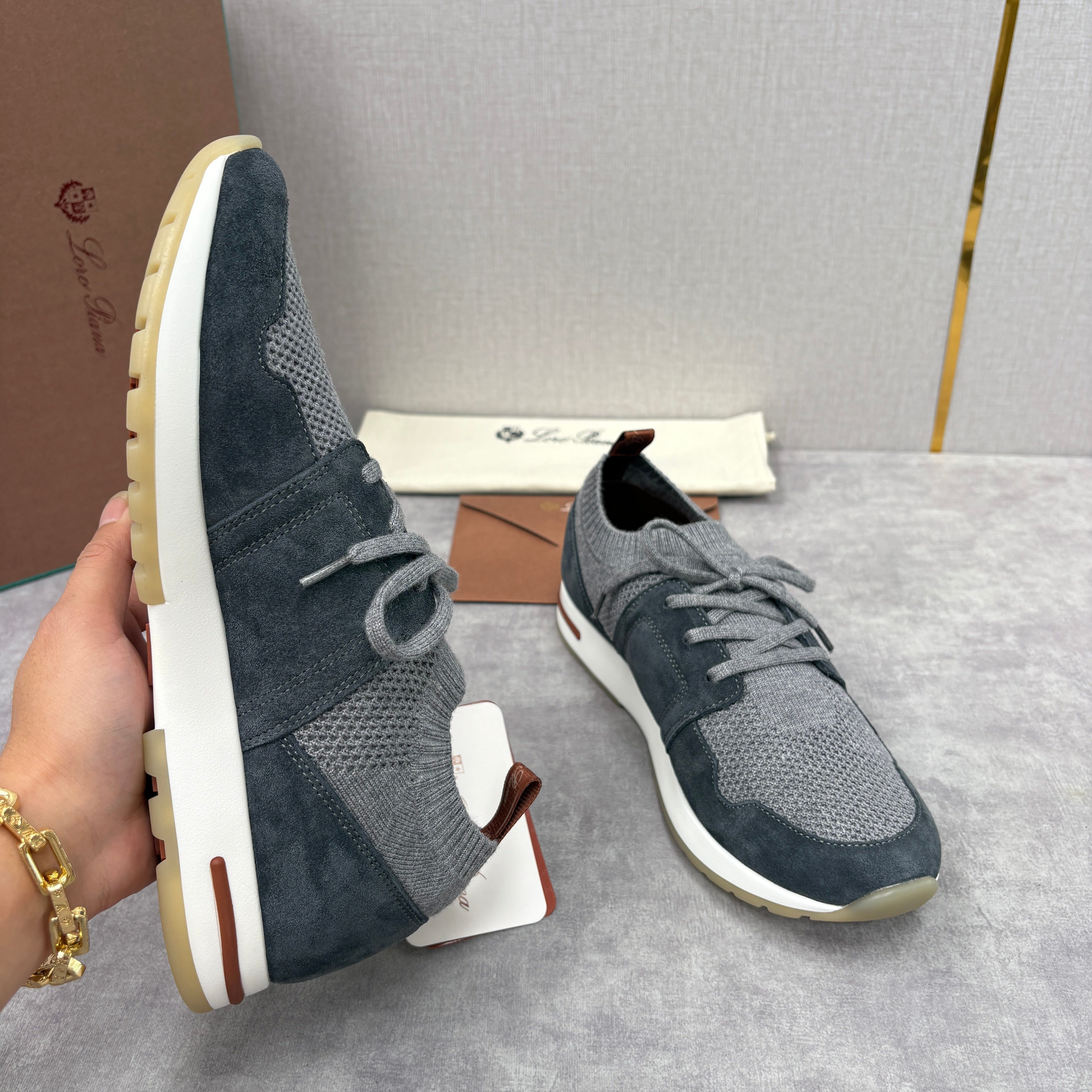 Light grey, Dark grey, Blue and Black shoes - FashionHype.xyz