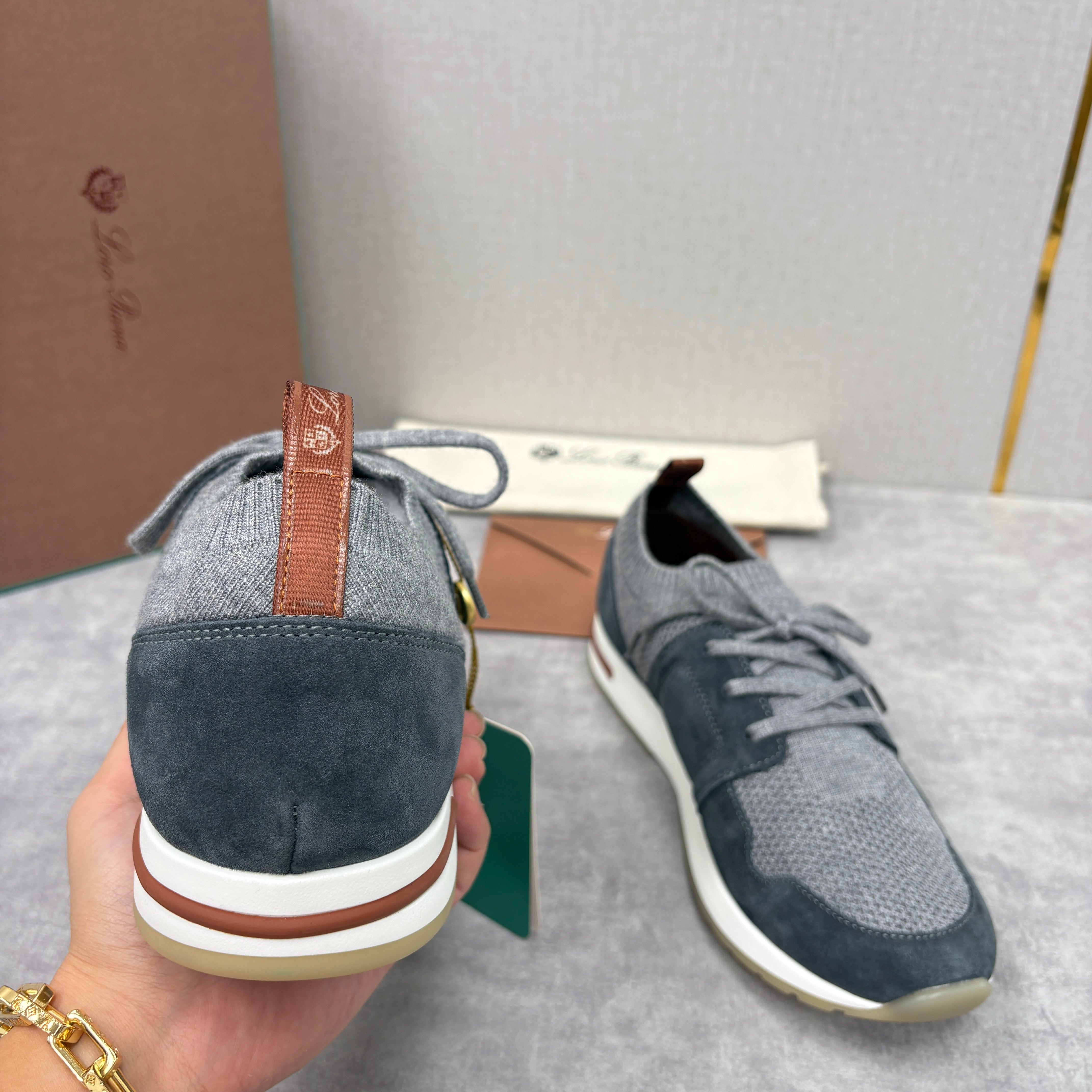 Light grey, Dark grey, Blue and Black shoes - FashionHype.xyz
