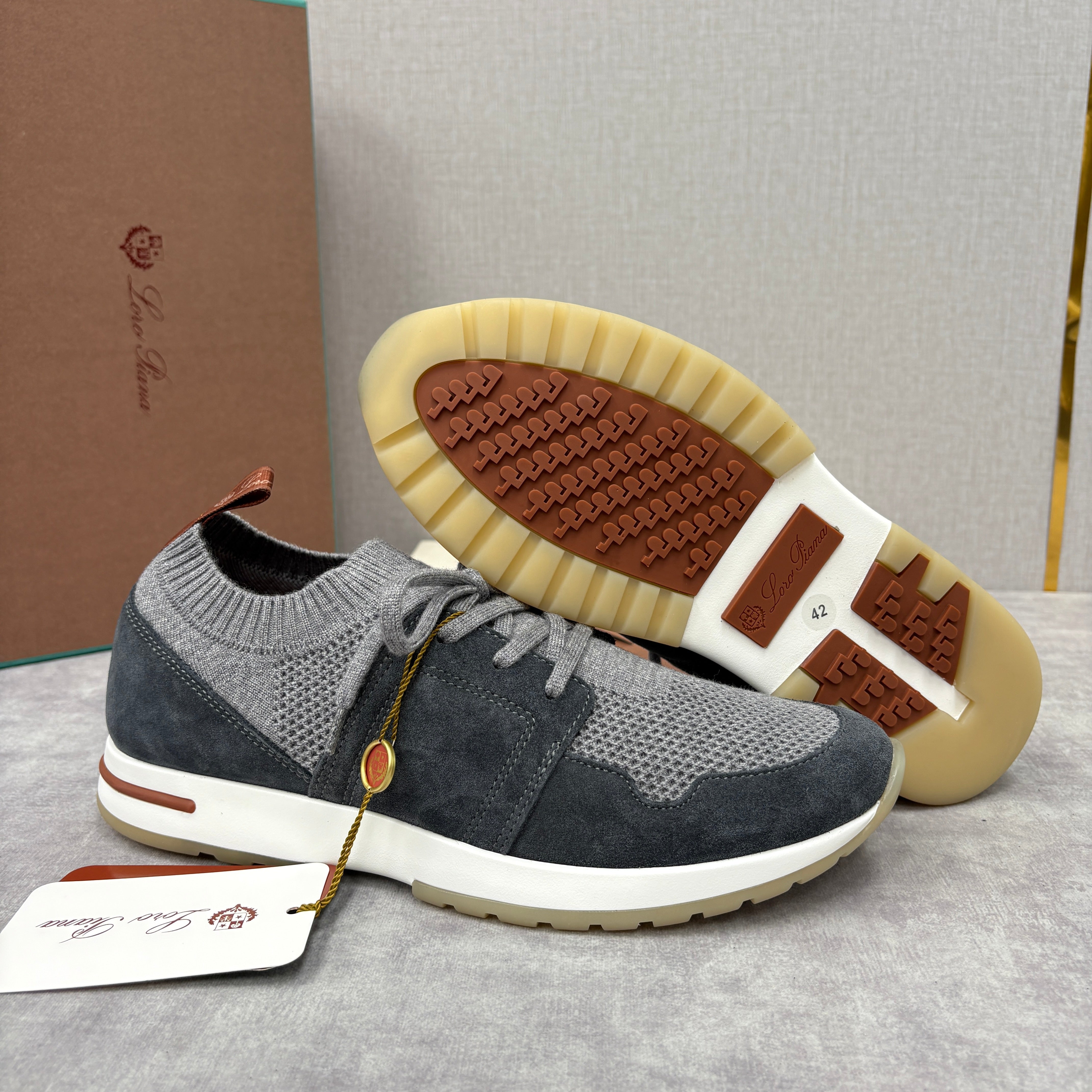 Light grey, Dark grey, Blue and Black shoes - FashionHype.xyz