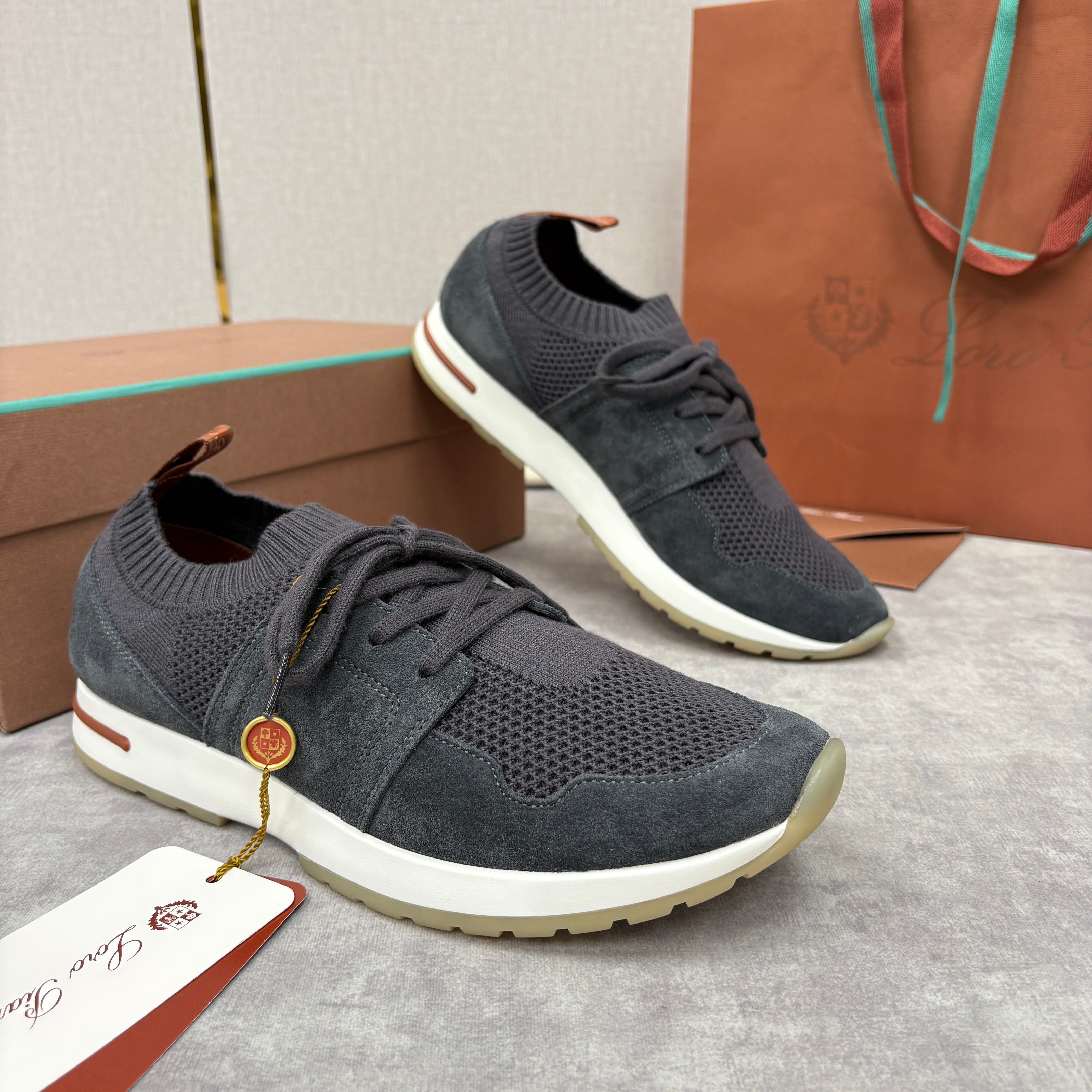 Light grey, Dark grey, Blue and Black shoes - FashionHype.xyz