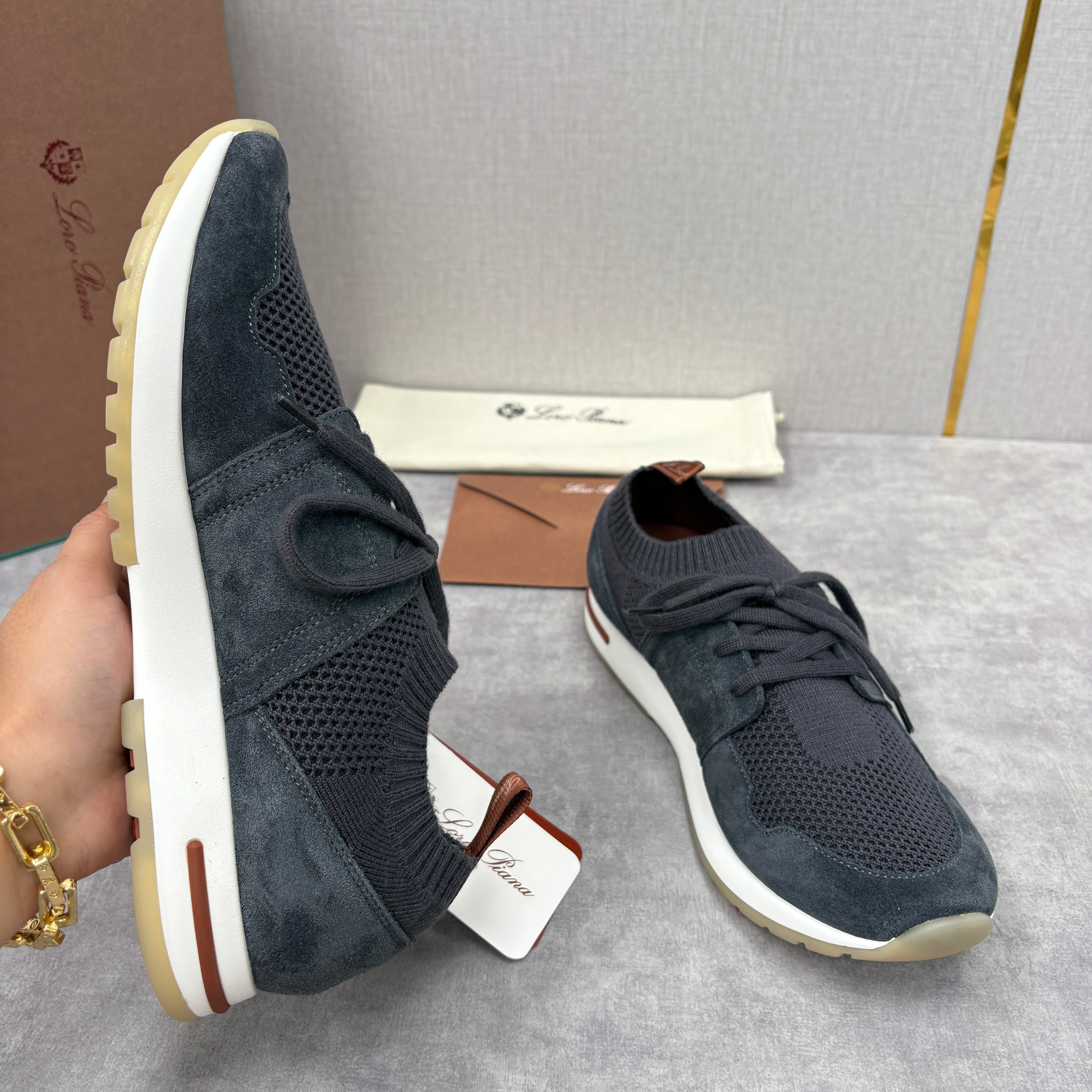 Light grey, Dark grey, Blue and Black shoes - FashionHype.xyz
