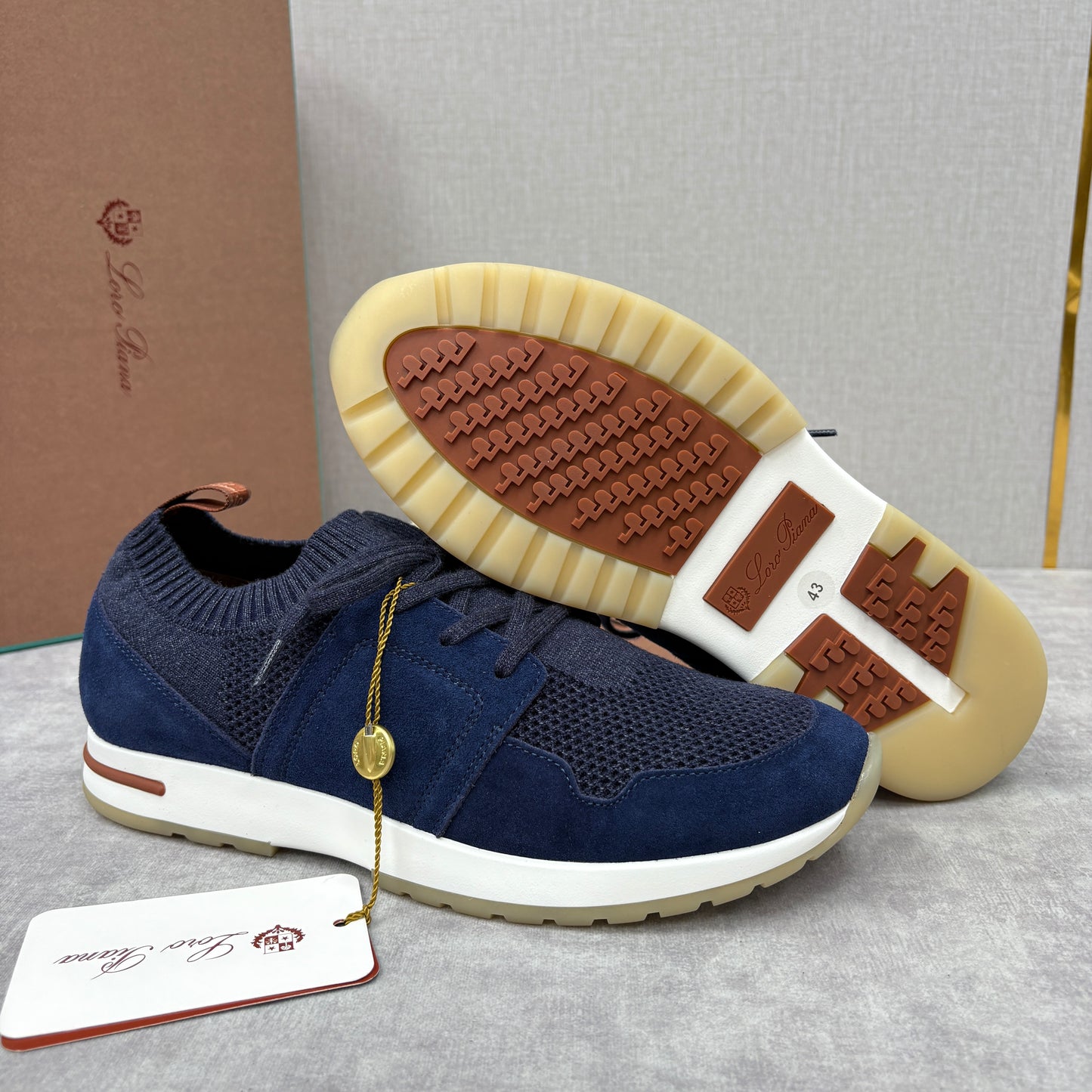 Light grey, Dark grey, Blue and Black shoes