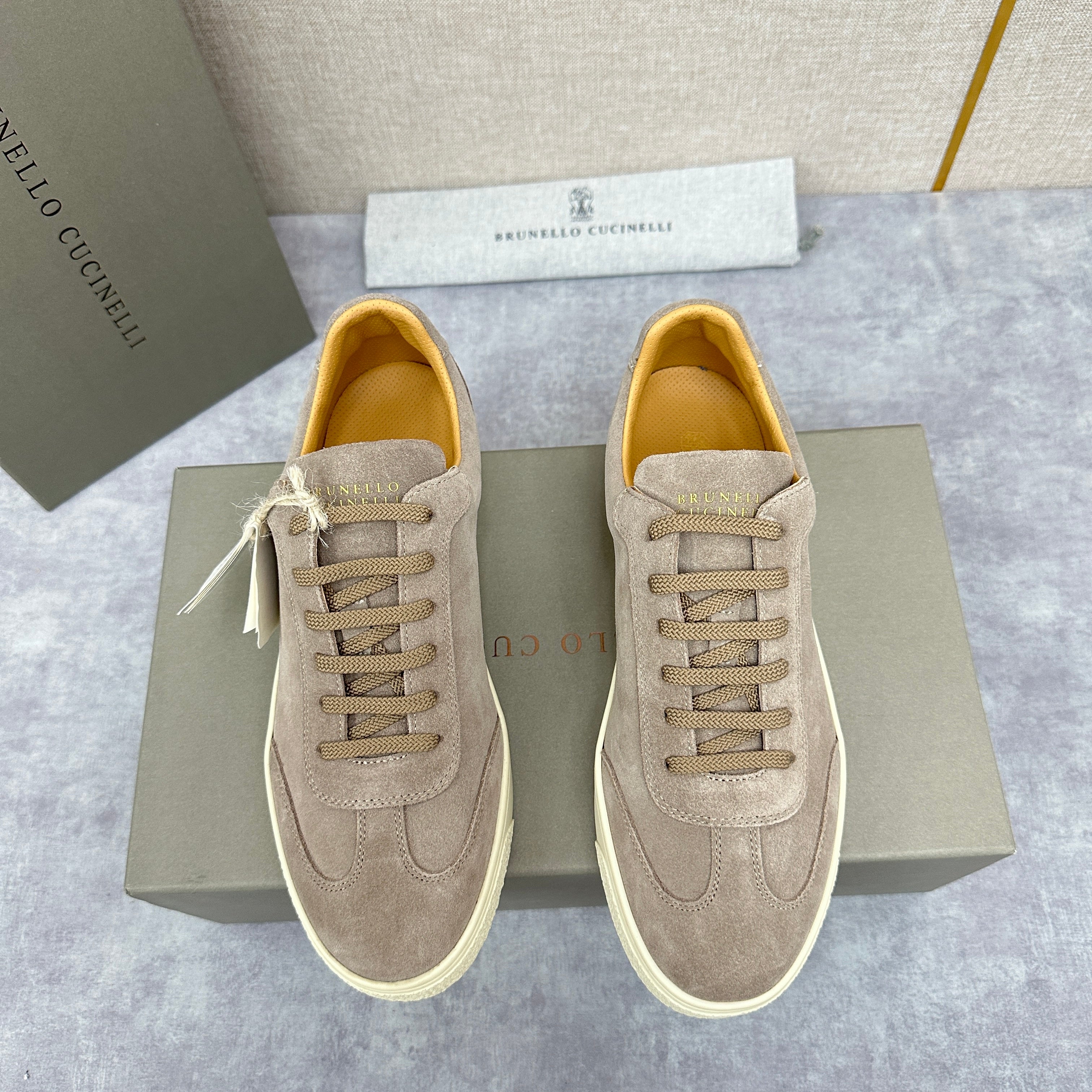 Taupe and Grey Shoes