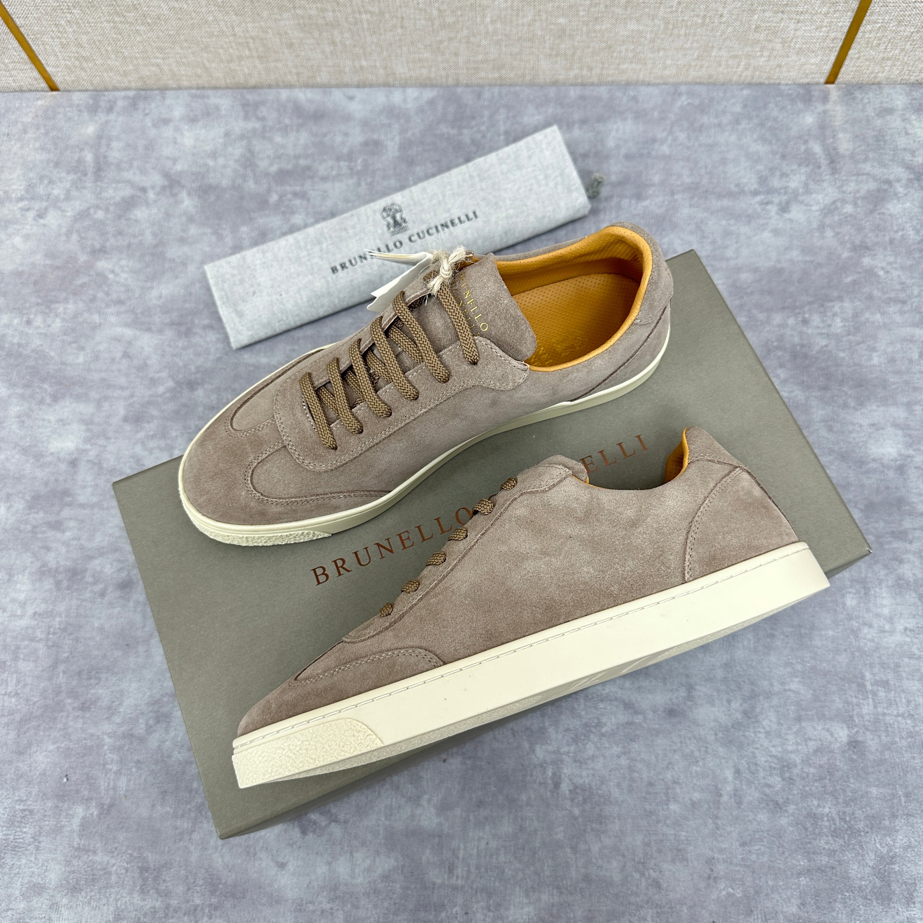 Taupe and Grey Shoes