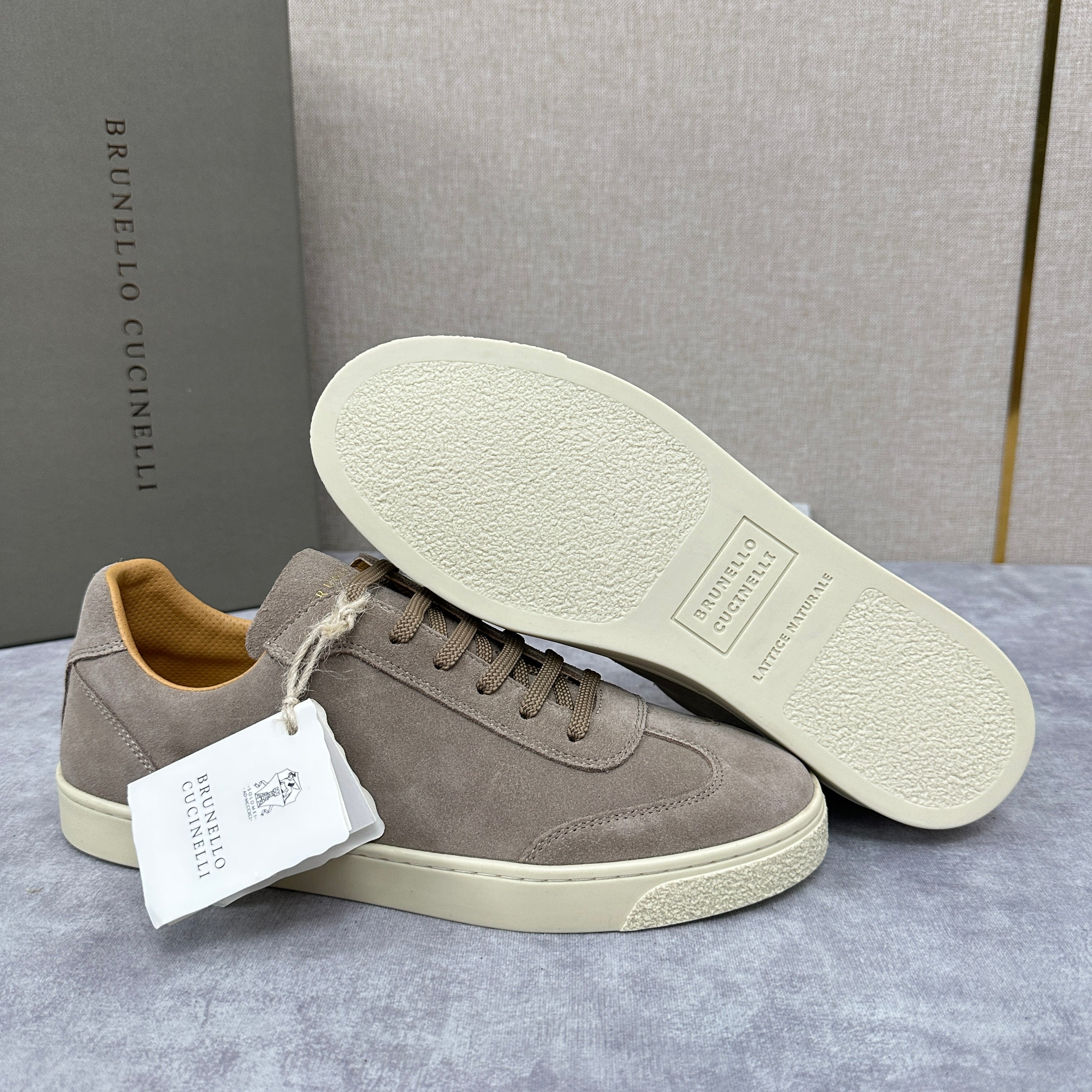 Taupe and Grey Shoes