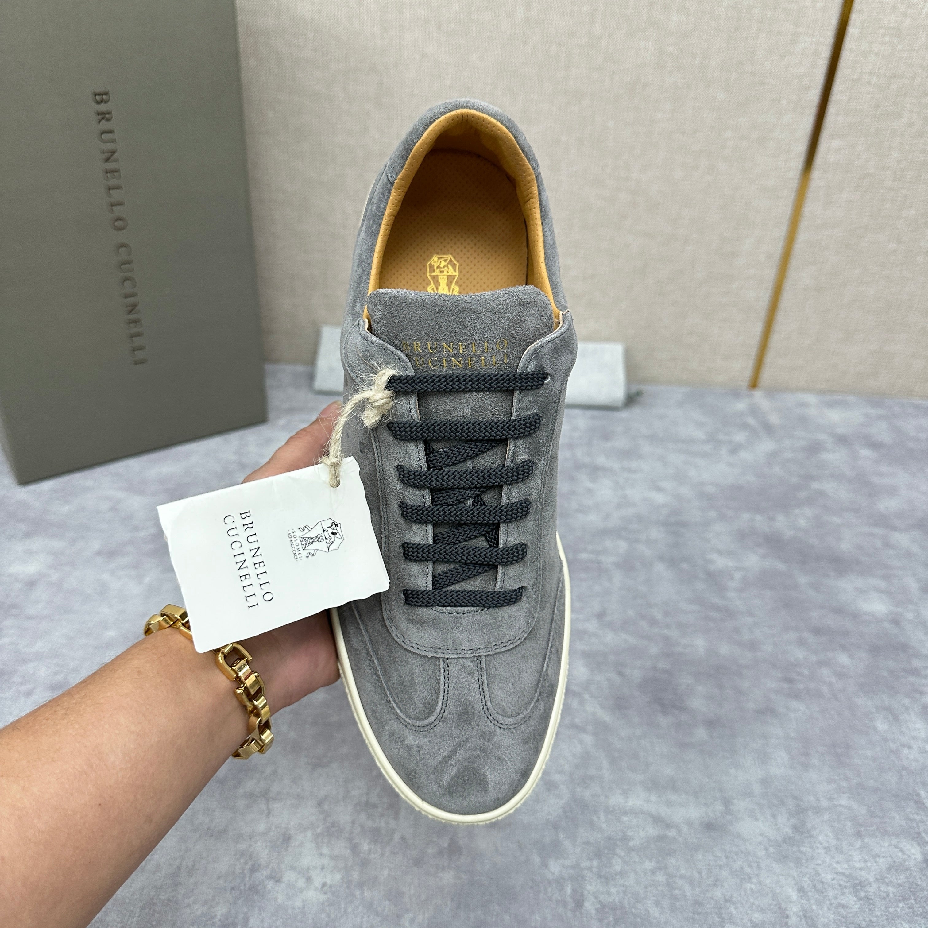 Taupe and Grey Shoes
