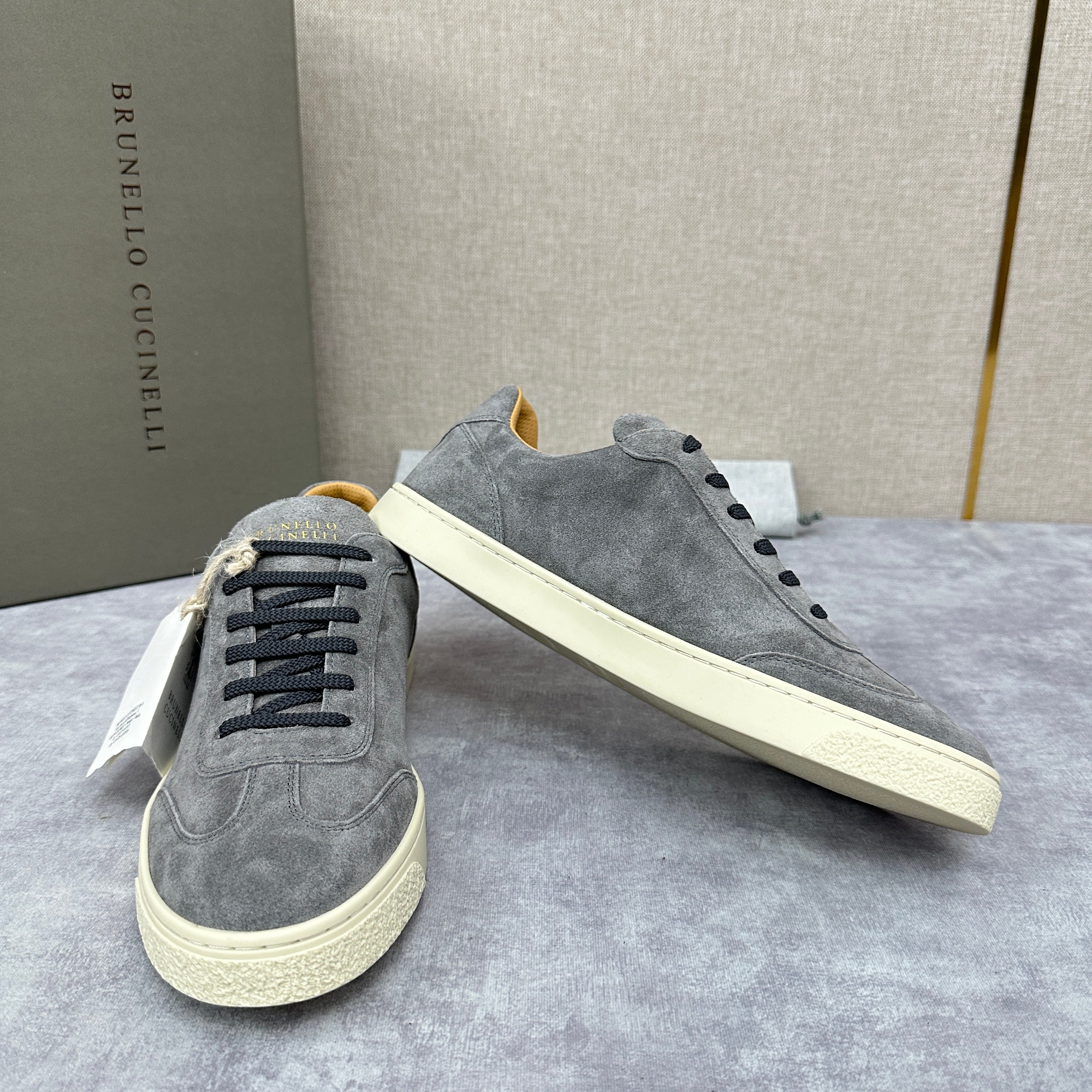 Taupe and Grey Shoes