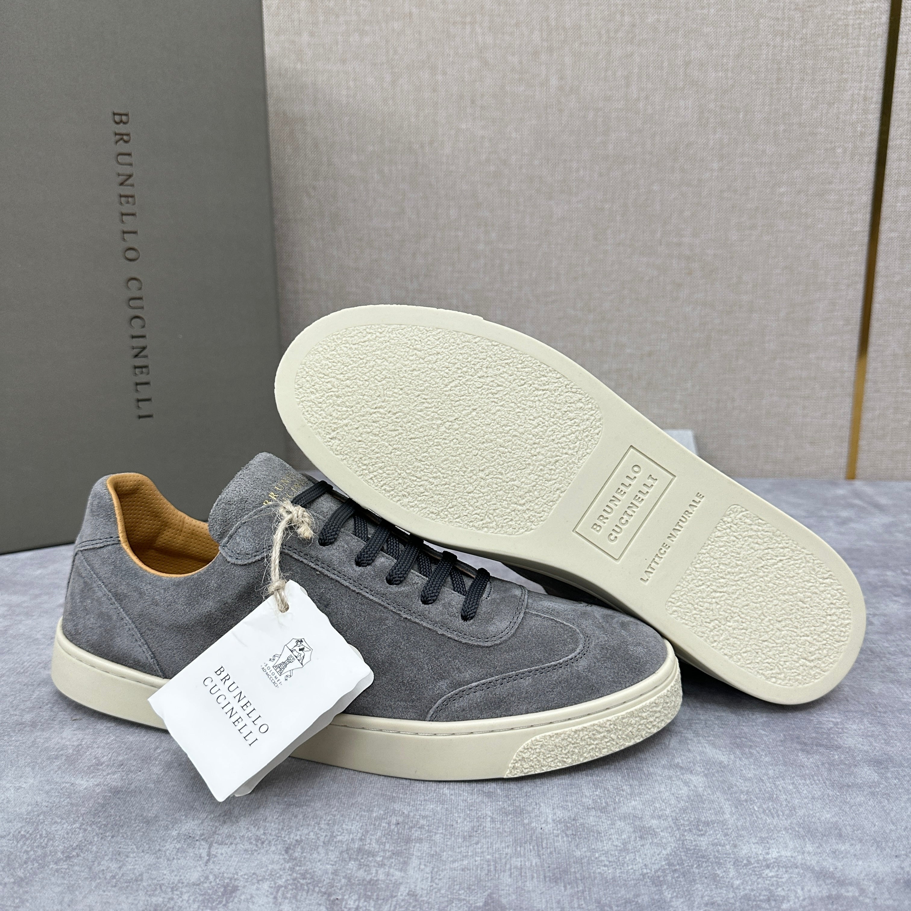 Taupe and Grey Shoes