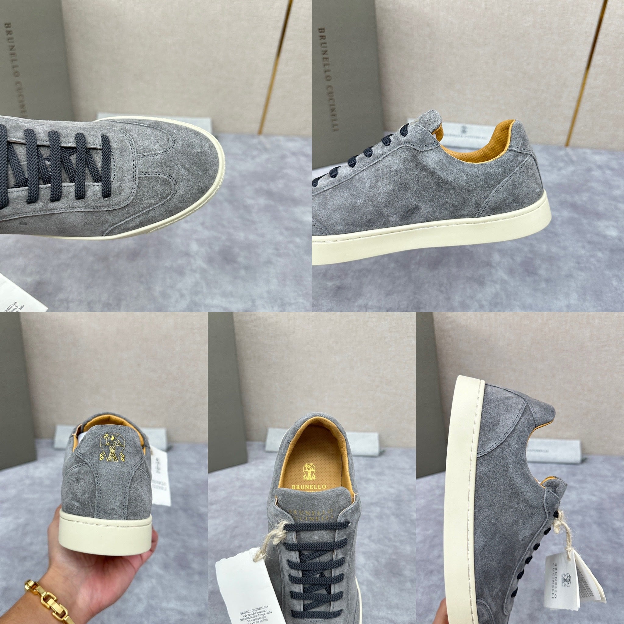 Taupe and Grey Shoes