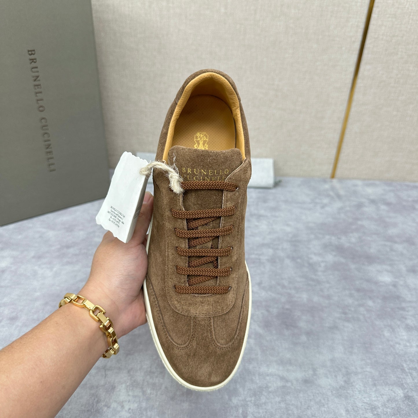 Blue Grey, Tan Brown, Grey, Olive Green, and Dark Brown Shoes