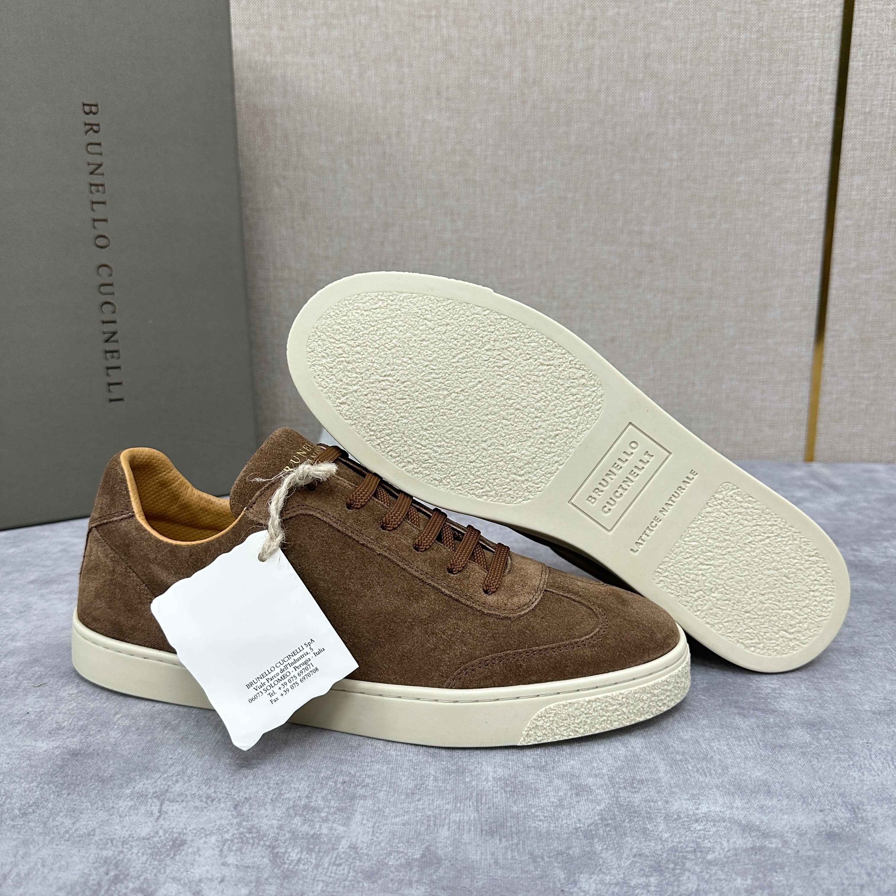 Blue Grey, Tan Brown, Grey, Olive Green, and Dark Brown Shoes - FashionHype.xyz