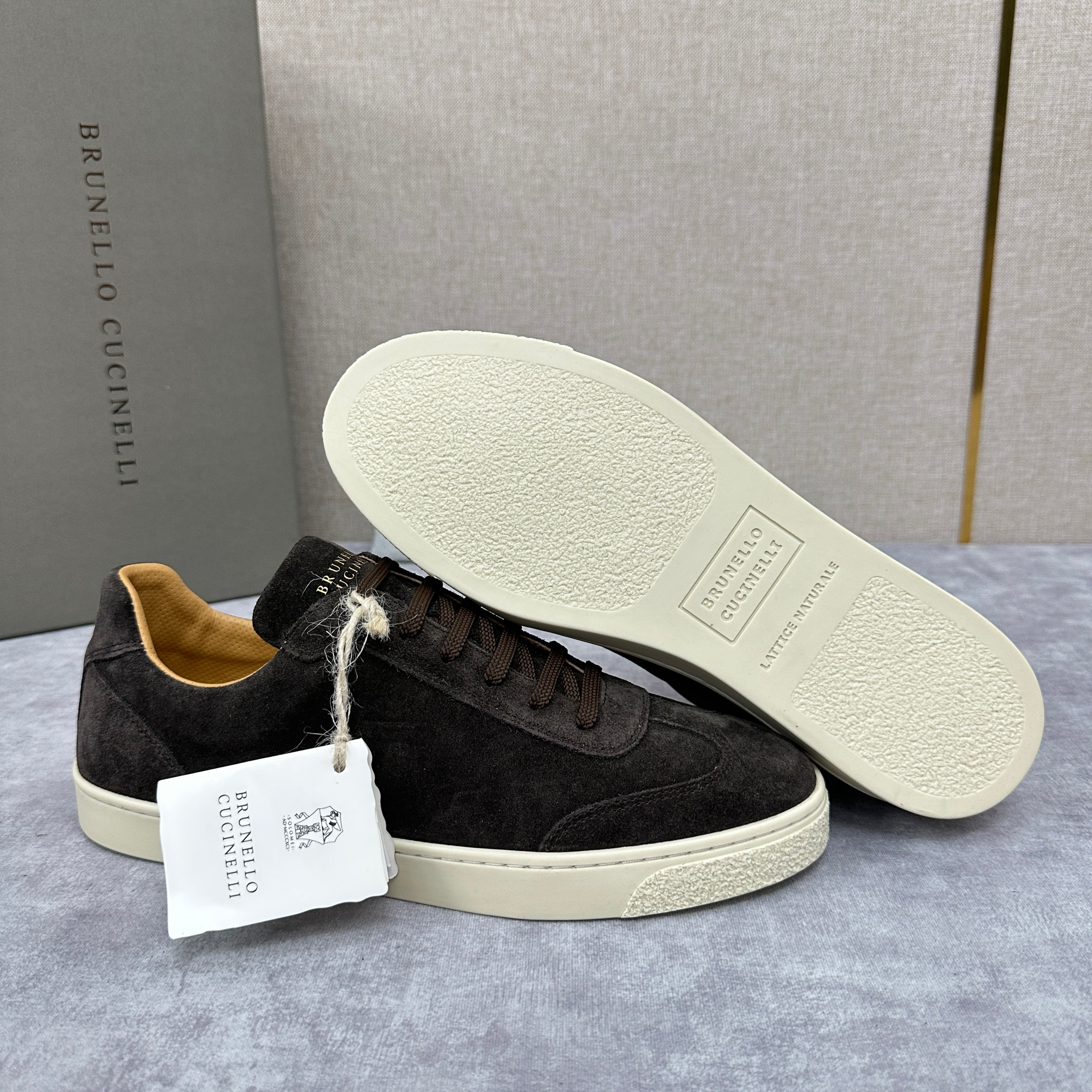 Blue Grey, Tan Brown, Grey, Olive Green, and Dark Brown Shoes - FashionHype.xyz