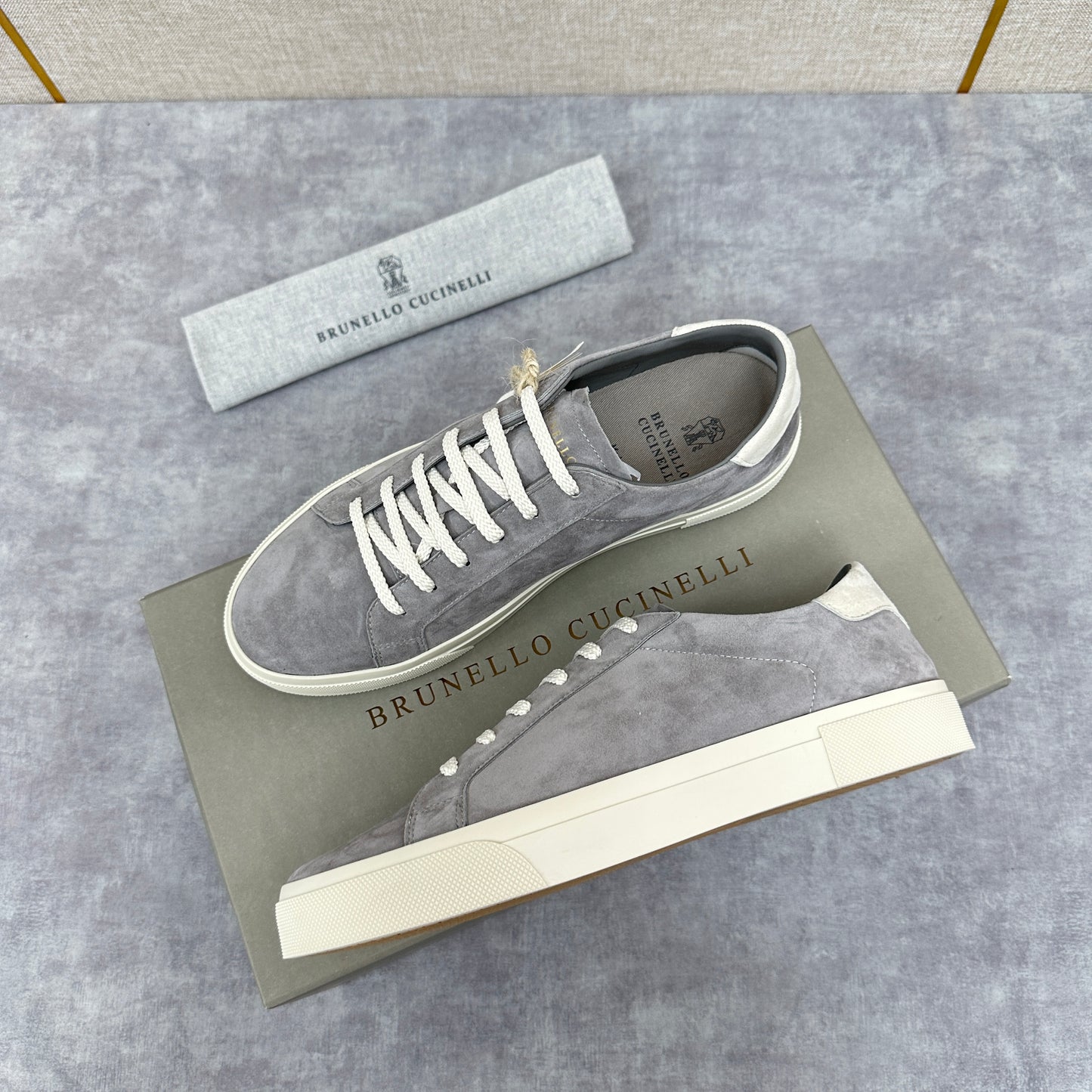Light grey and Beige Shoes