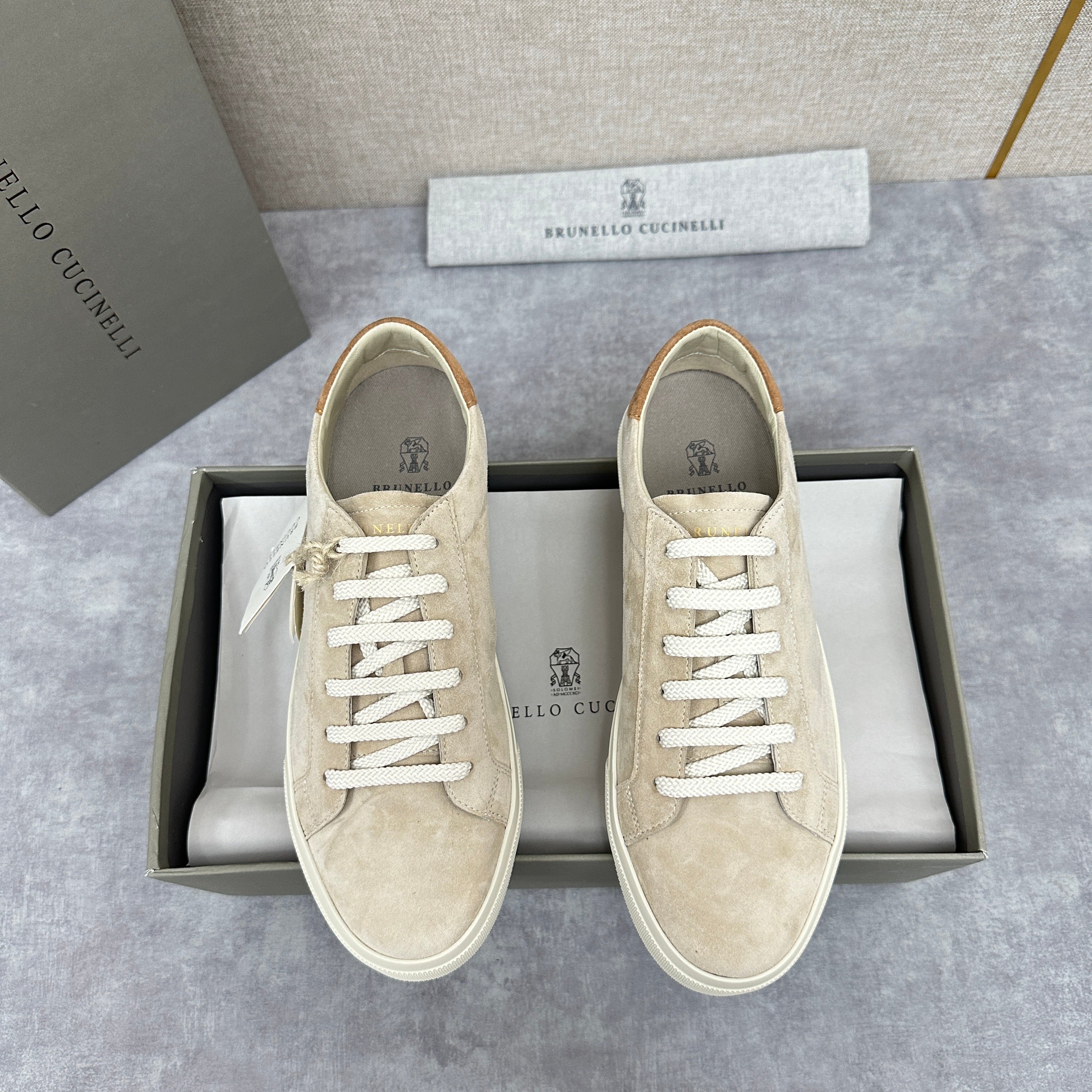 Light grey and Beige Shoes - FashionHype.xyz