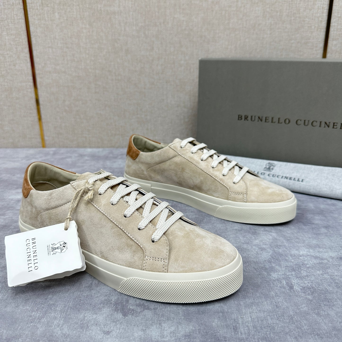 Light grey and Beige Shoes