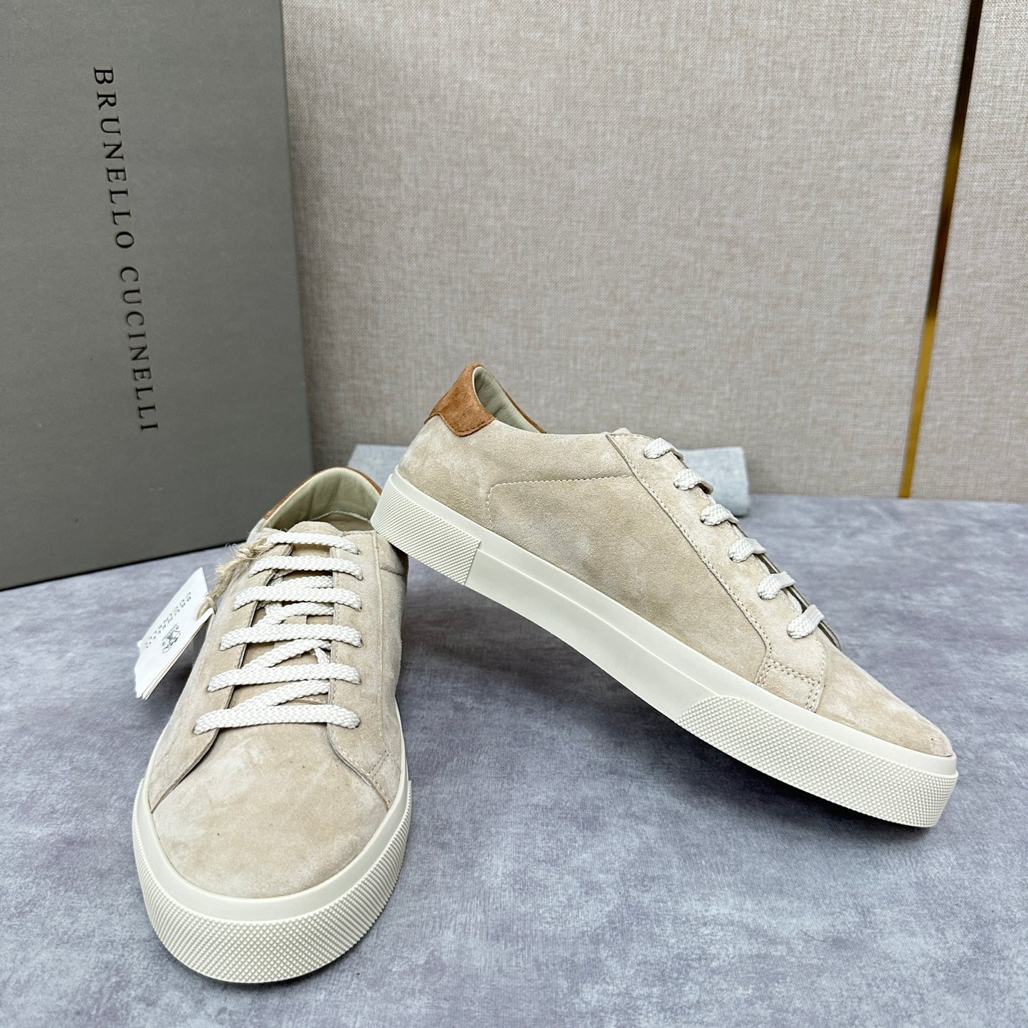 Light grey and Beige Shoes