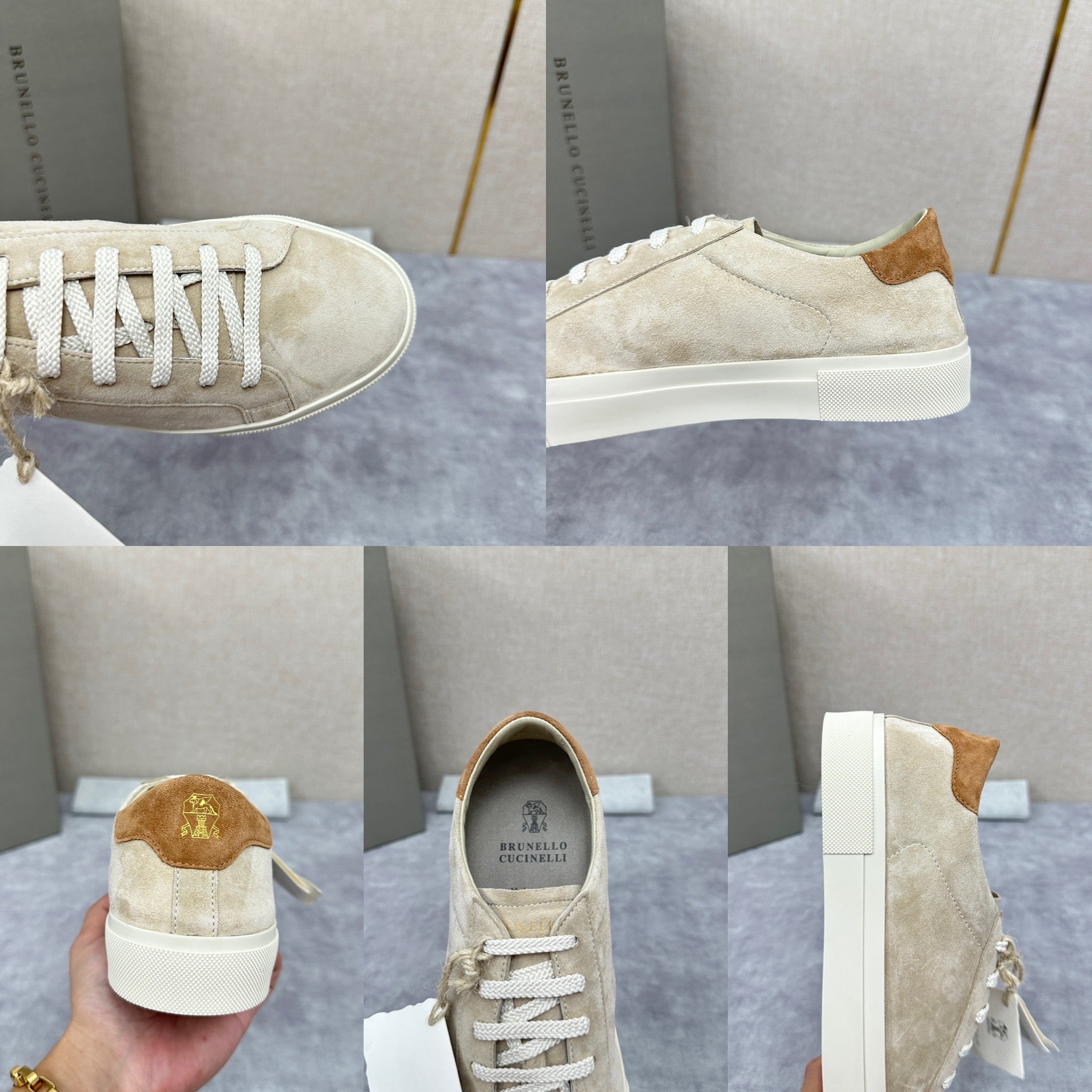 Light grey and Beige Shoes - FashionHype.xyz